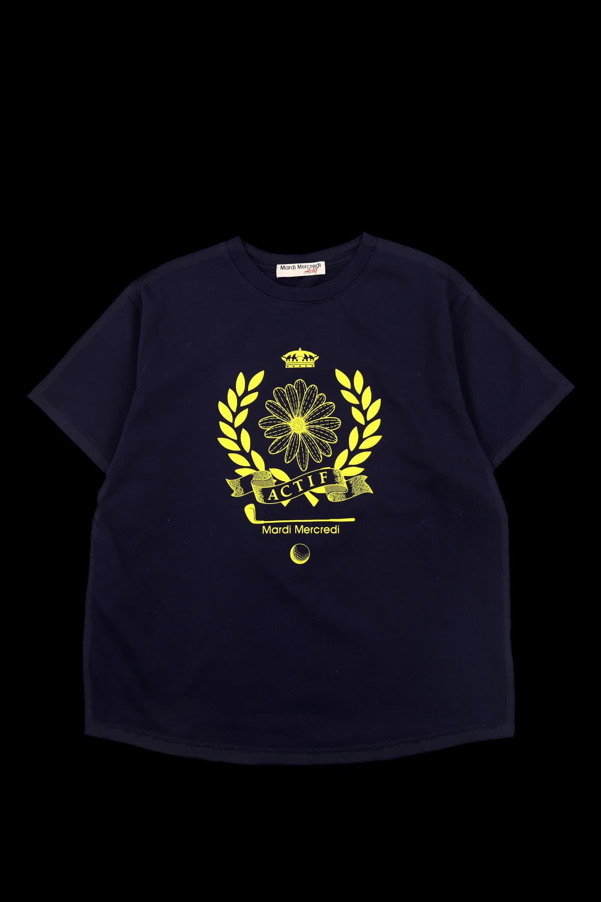 플로럴 라운드 티셔츠