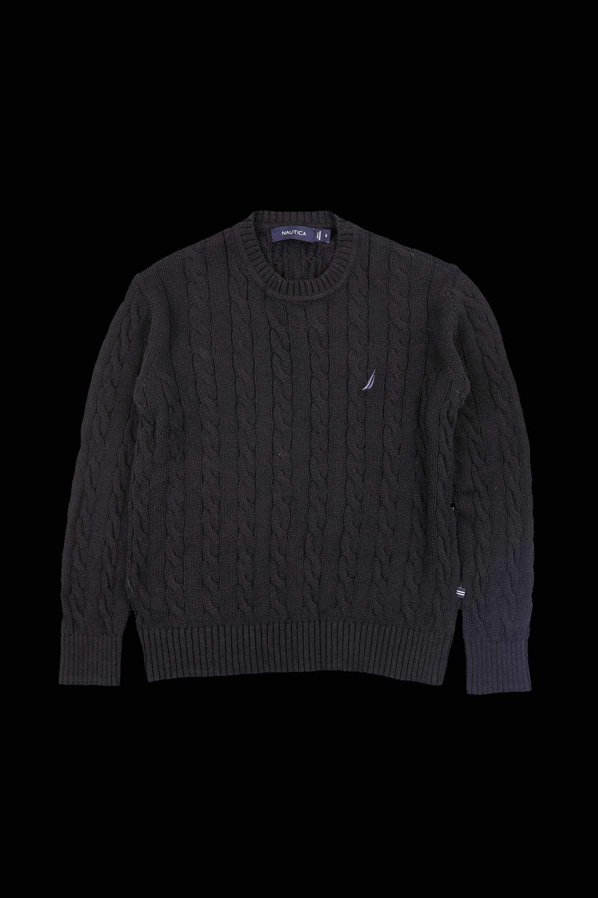 코튼 케이블 긴팔 니트