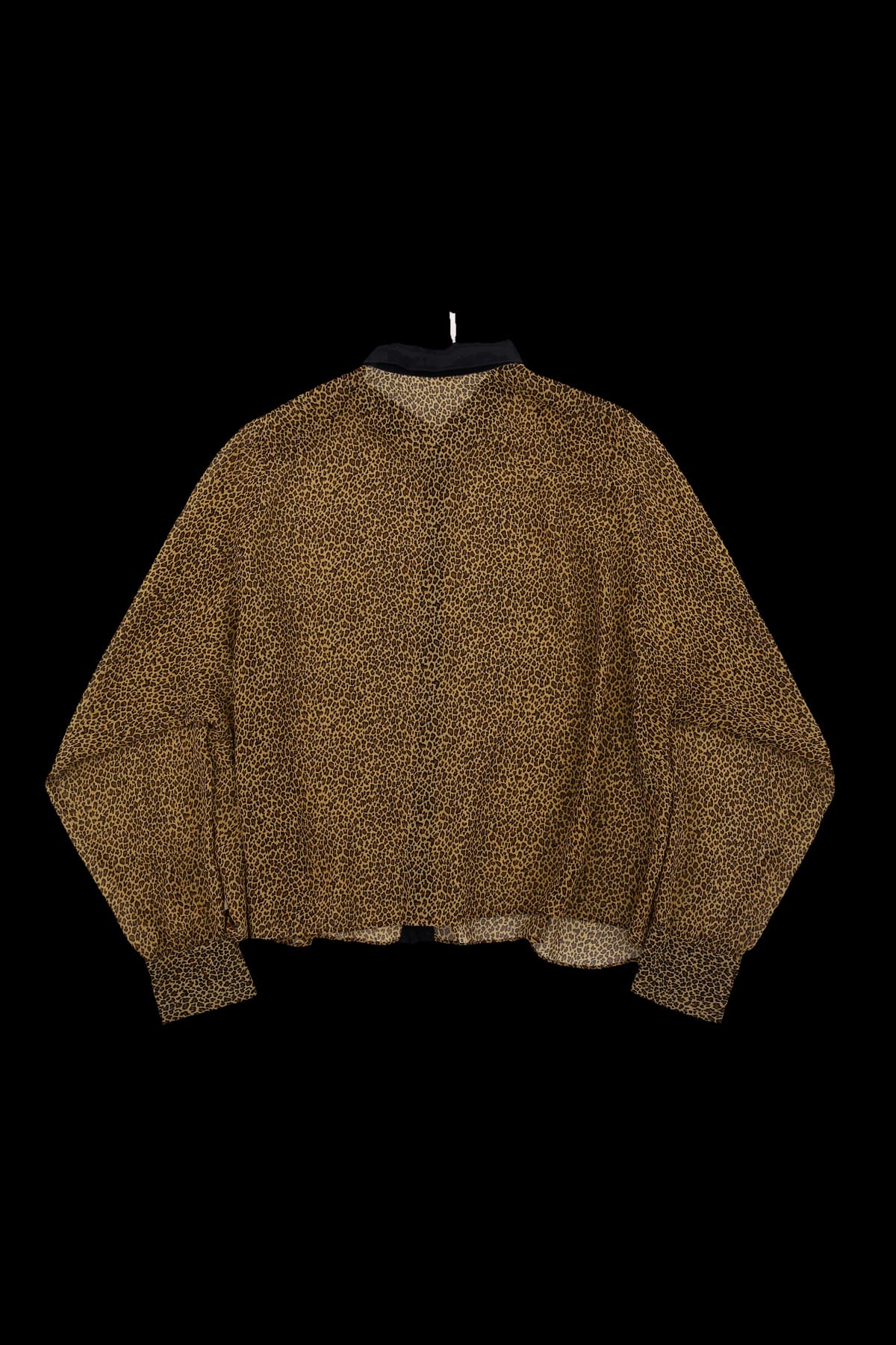 쉬폰 호피 카라 블라우스