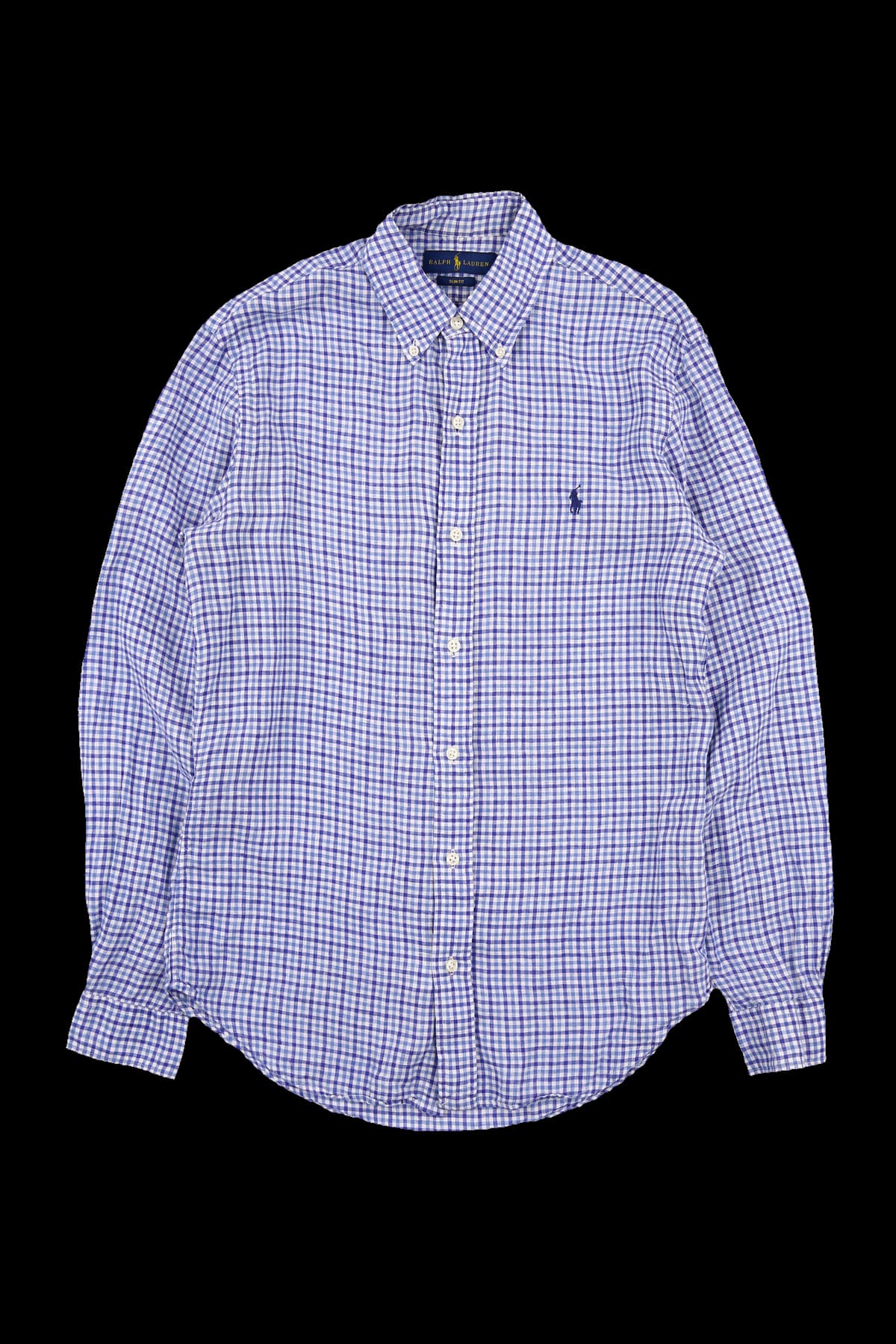 [남성] 슬림핏 체크 긴팔 셔츠