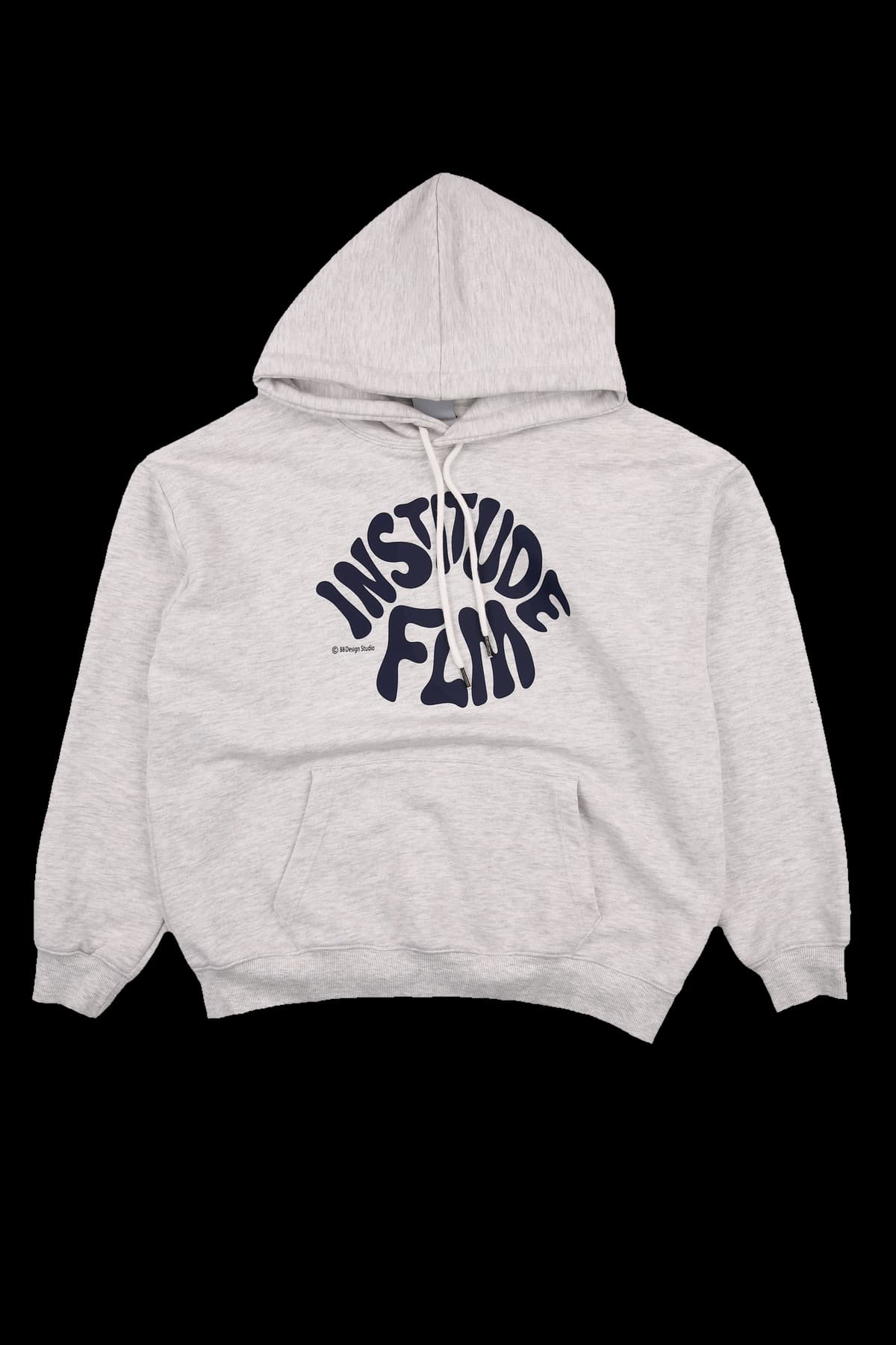 로고 프린팅 긴팔 후드