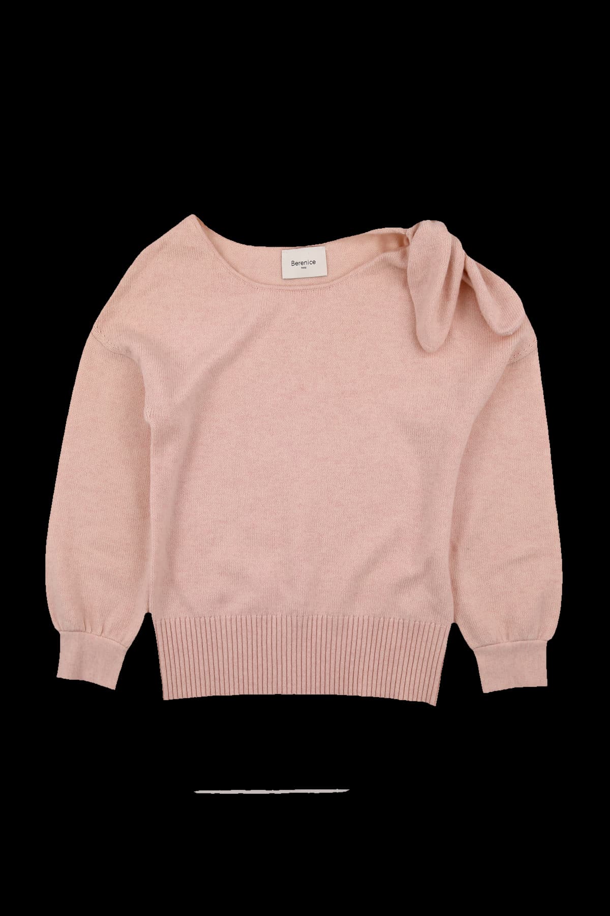 어깨 포인트 긴팔 니트