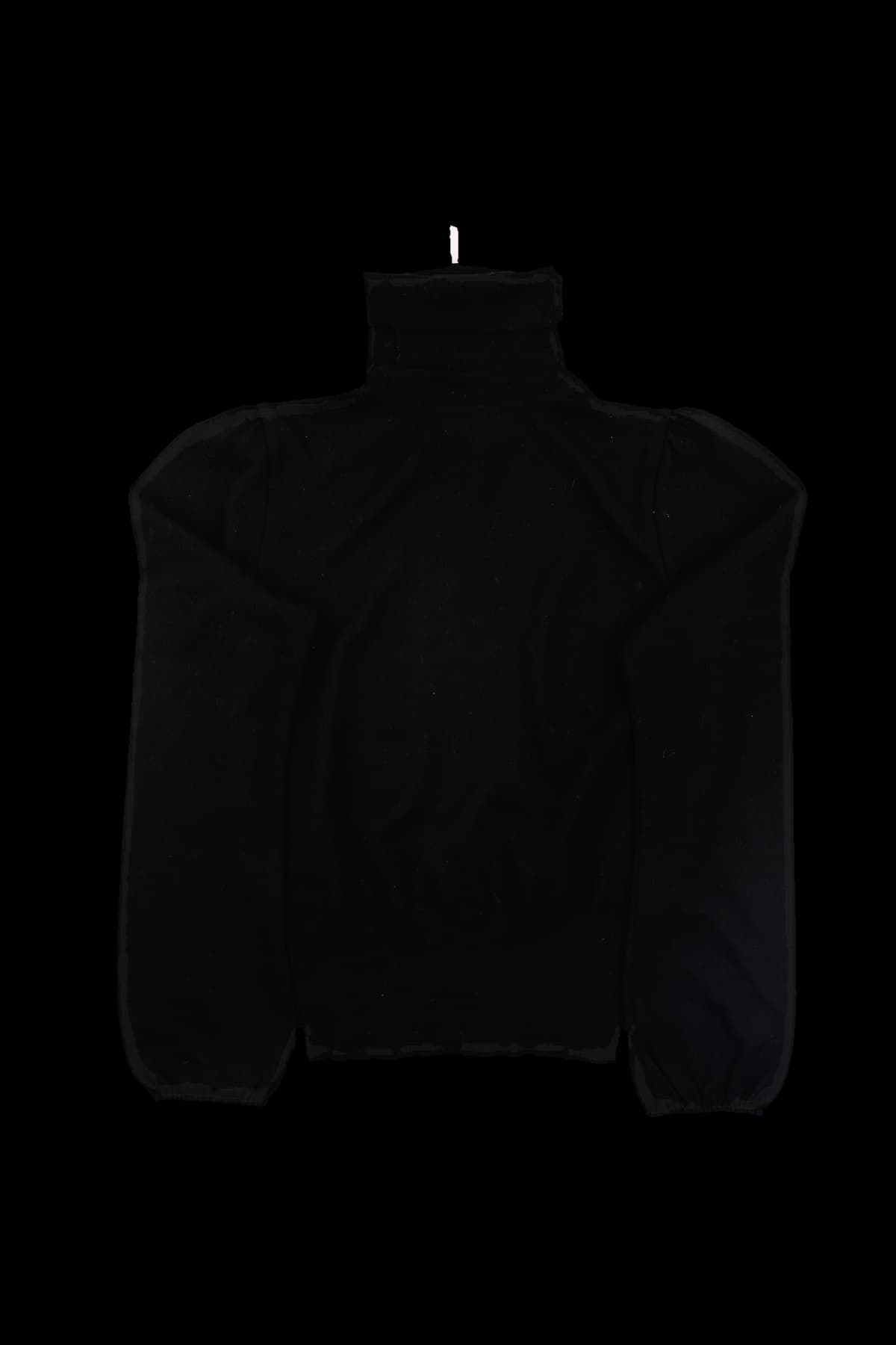 프린팅 배색 터틀넥