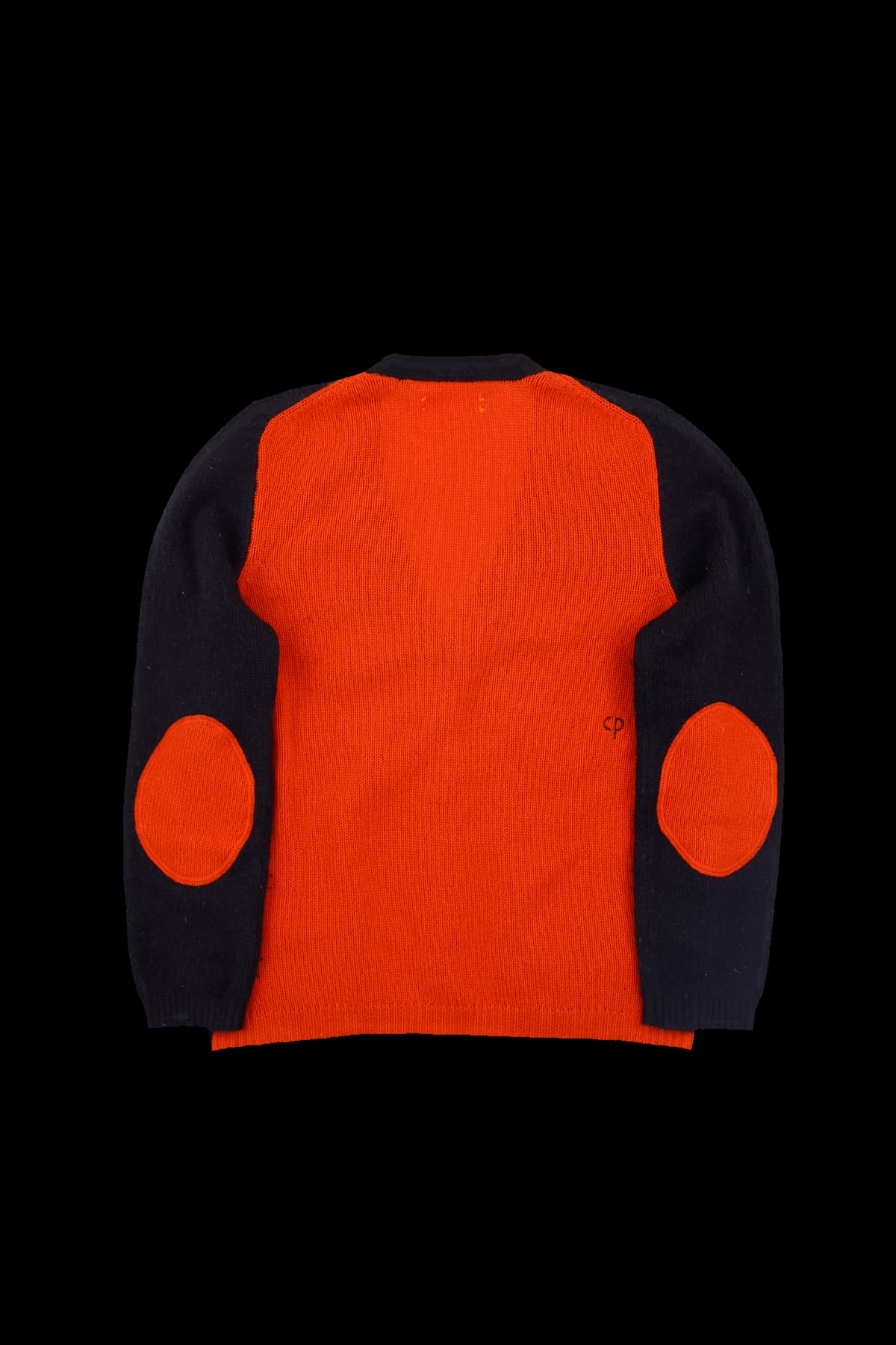 배색 캐시미어 가디건