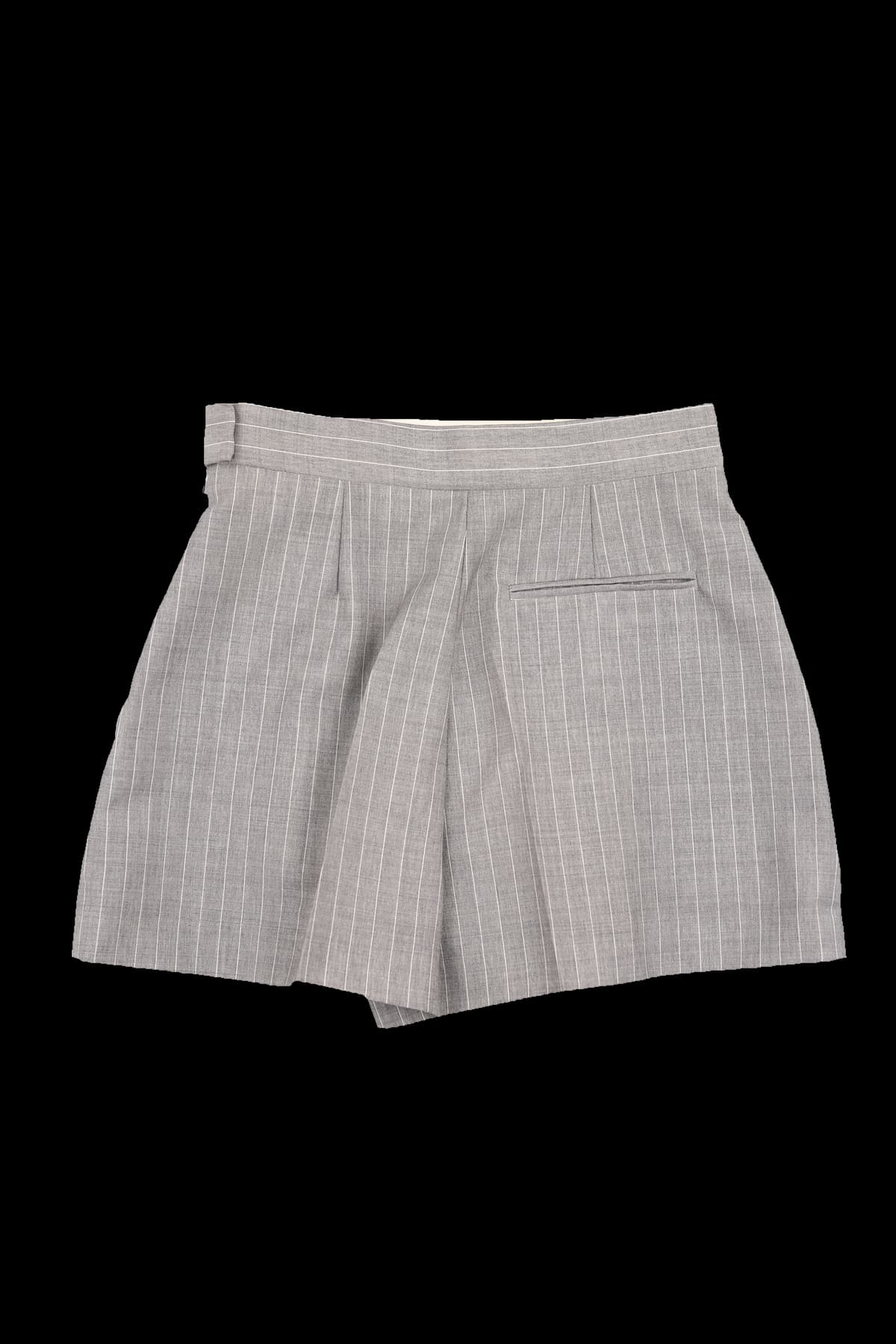 스트라이프 린넨 숏 팬츠