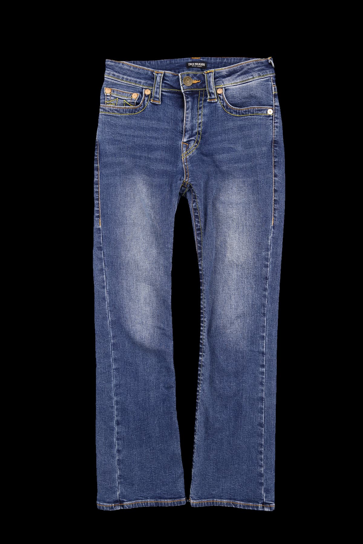 워싱 데님 팬츠