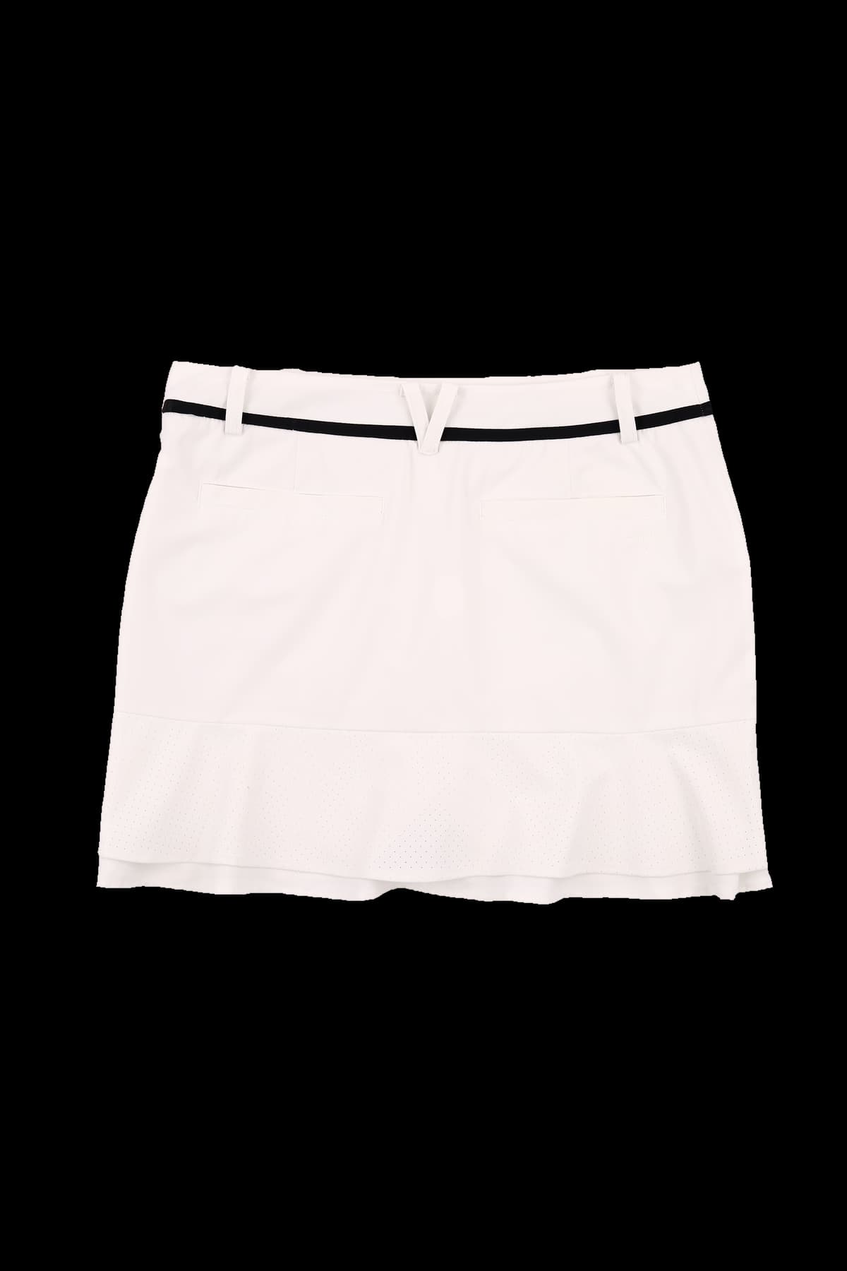 펀칭 플레어 스커트 