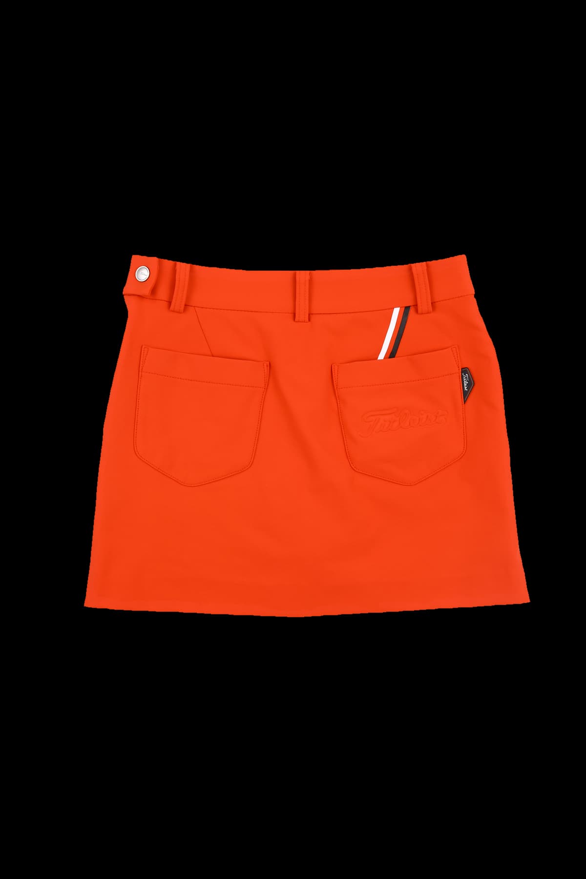 로고 배색 트임 스커트