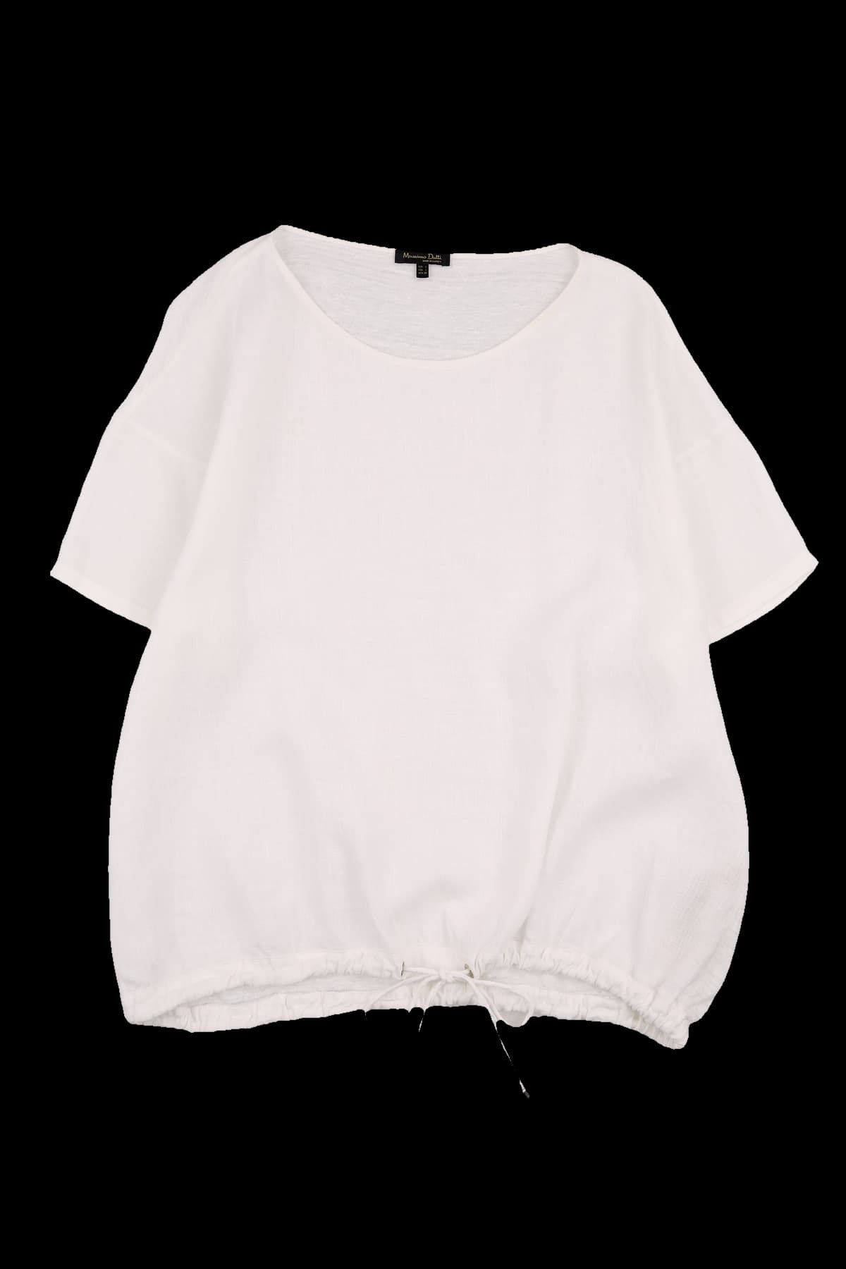 린넨 반팔 블라우스