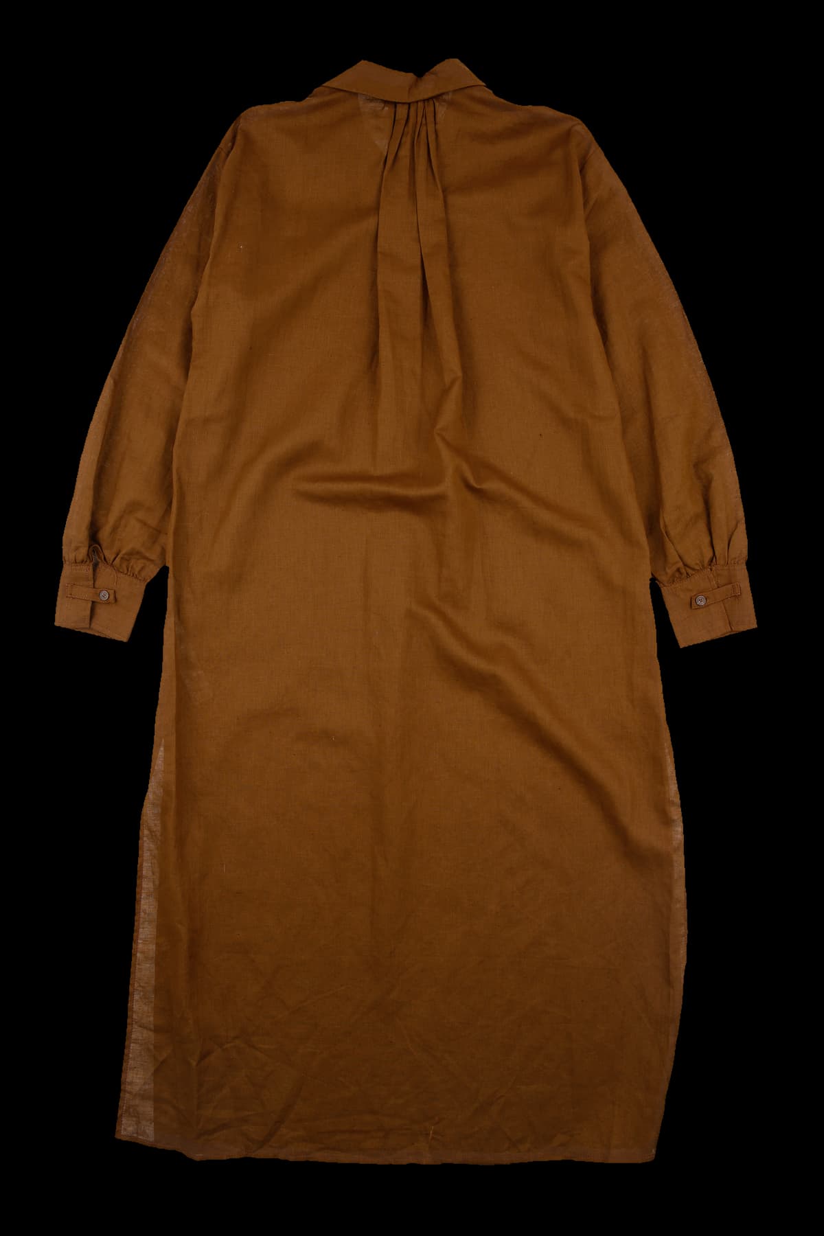 [새상품] 린넨 롱 셔츠 원피스