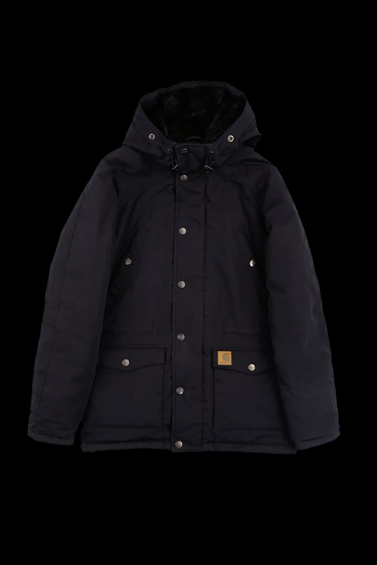 [남성] 퍼 후드 롱 점퍼 