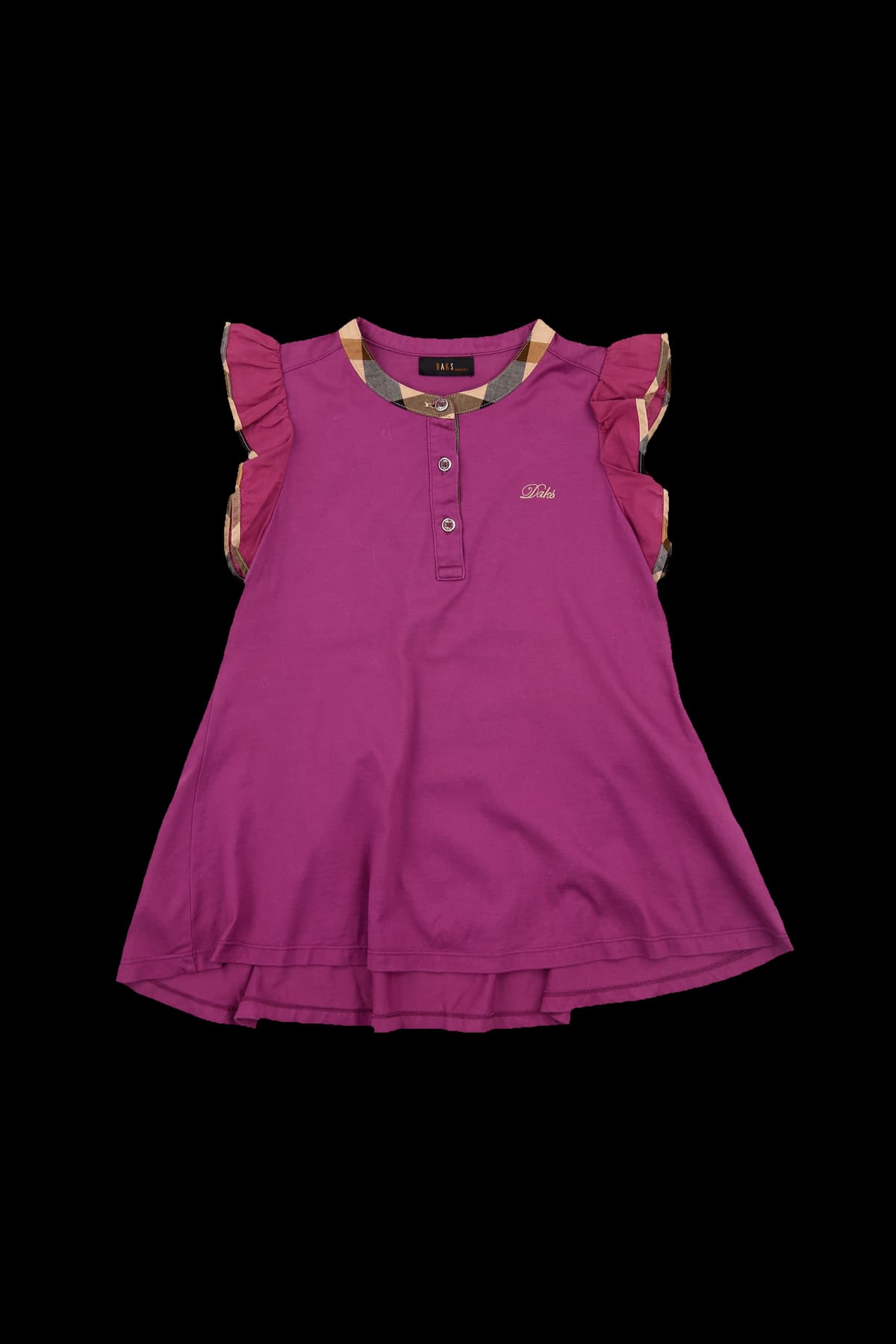 [키즈] 프릴 배색 티셔츠