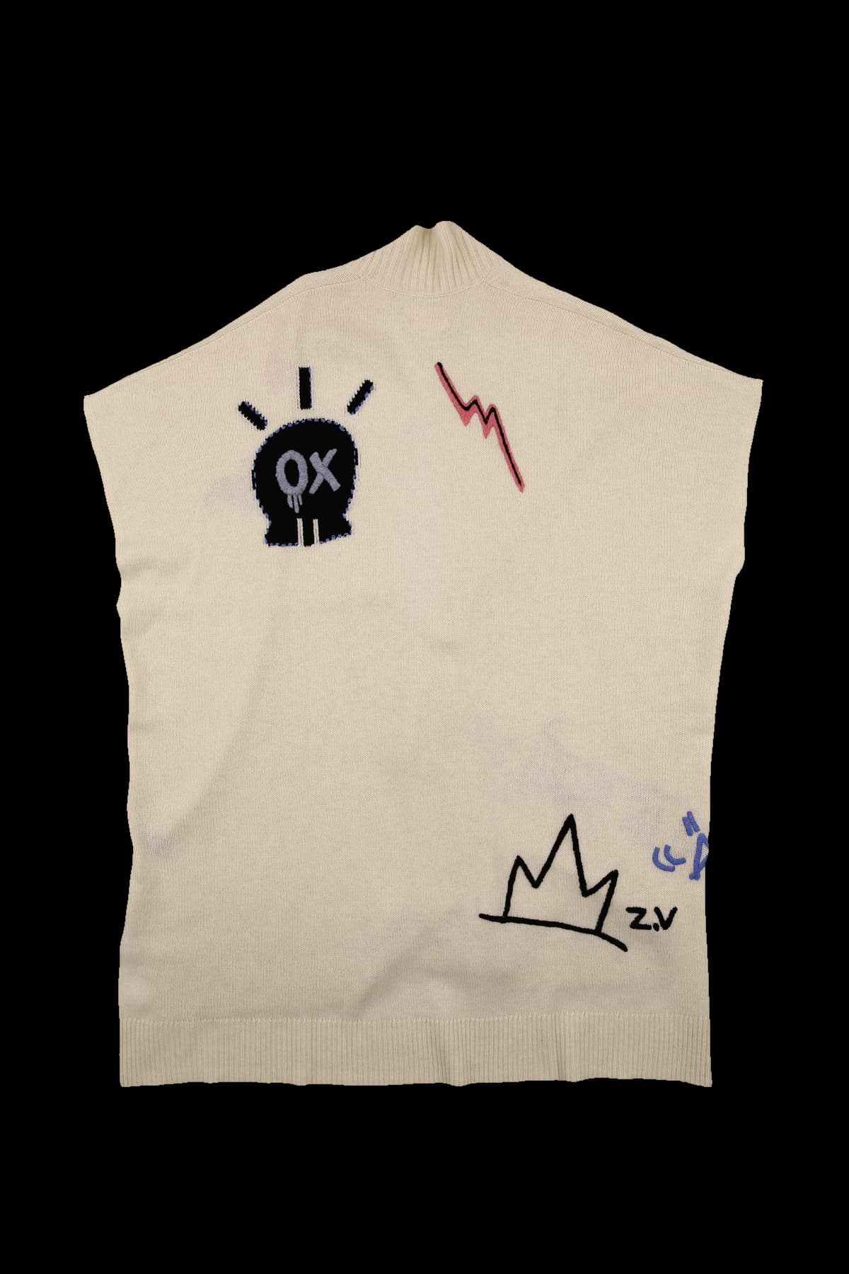 [새상품] 자수 캐시미어 가디건