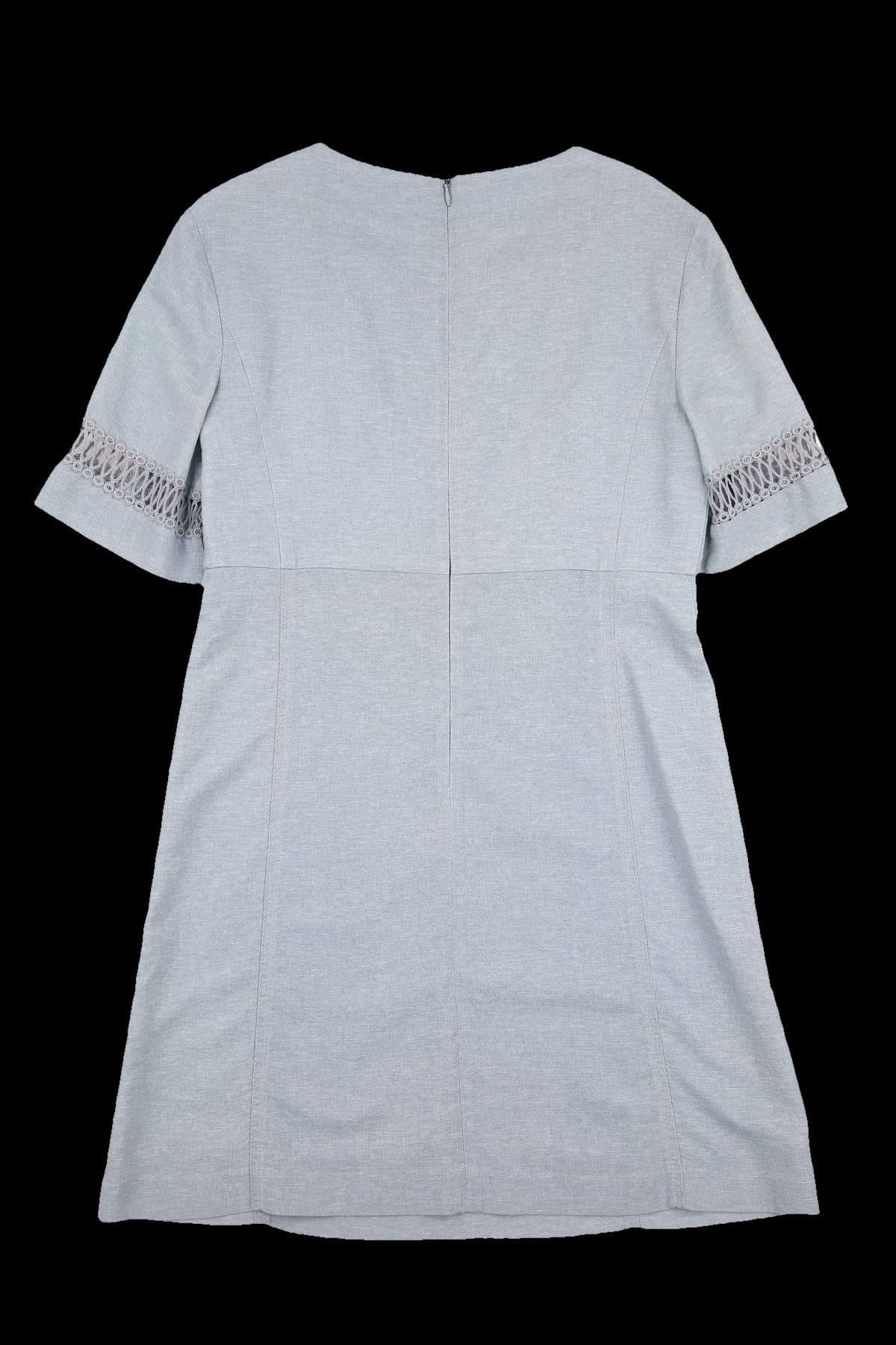 아일렛 레이스 반팔 원피스