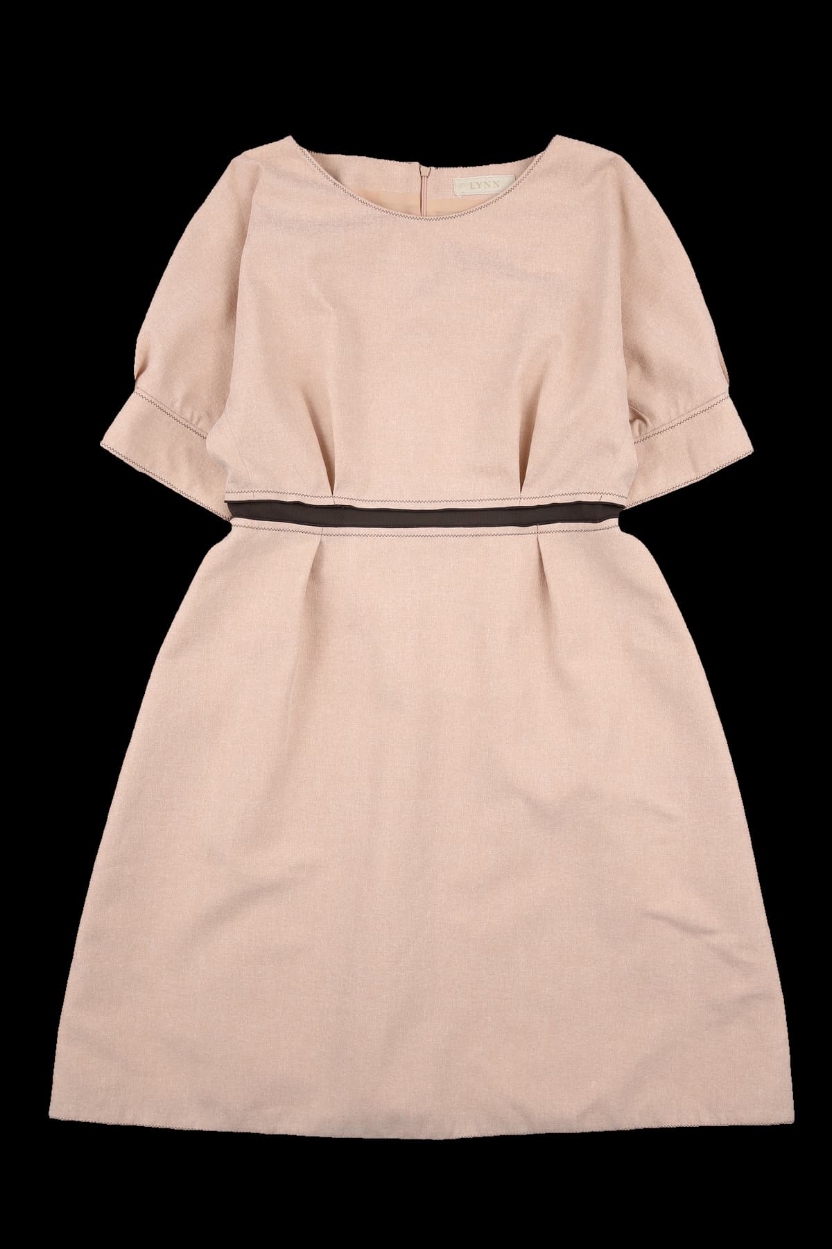 스티치 배색 라인 원피스