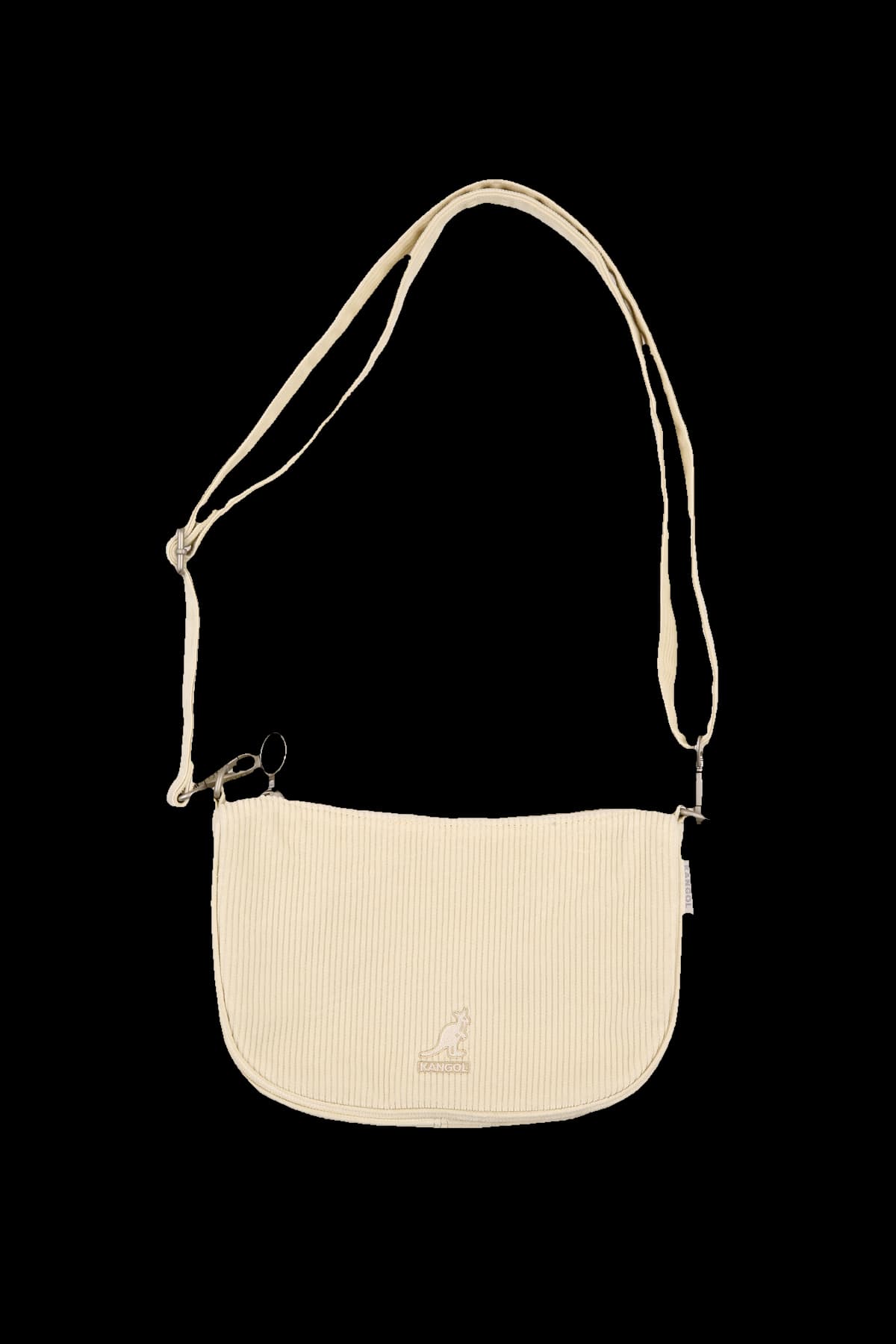 로고 코듀로이 미니 크로스백