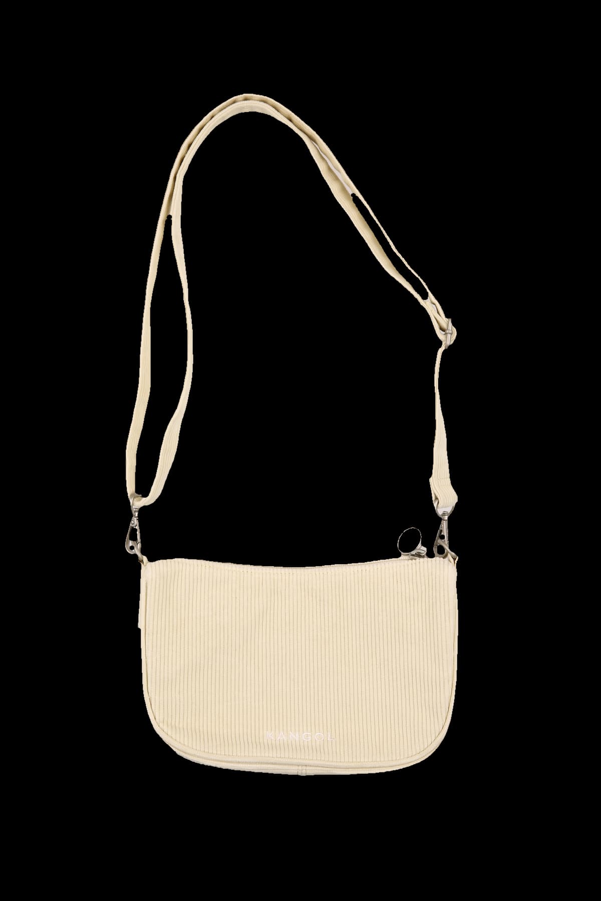 로고 코듀로이 미니 크로스백