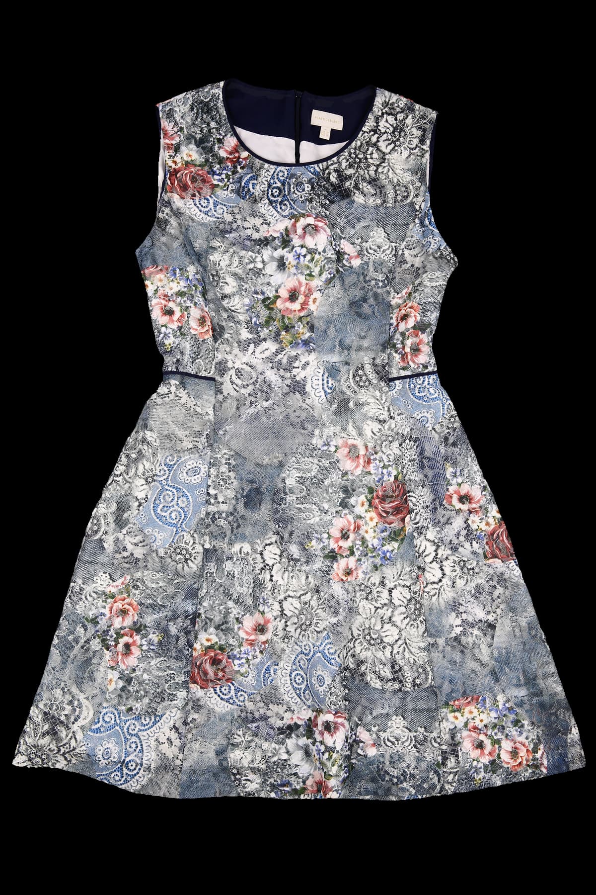 플라워 레이스 슬리브리스 원피스