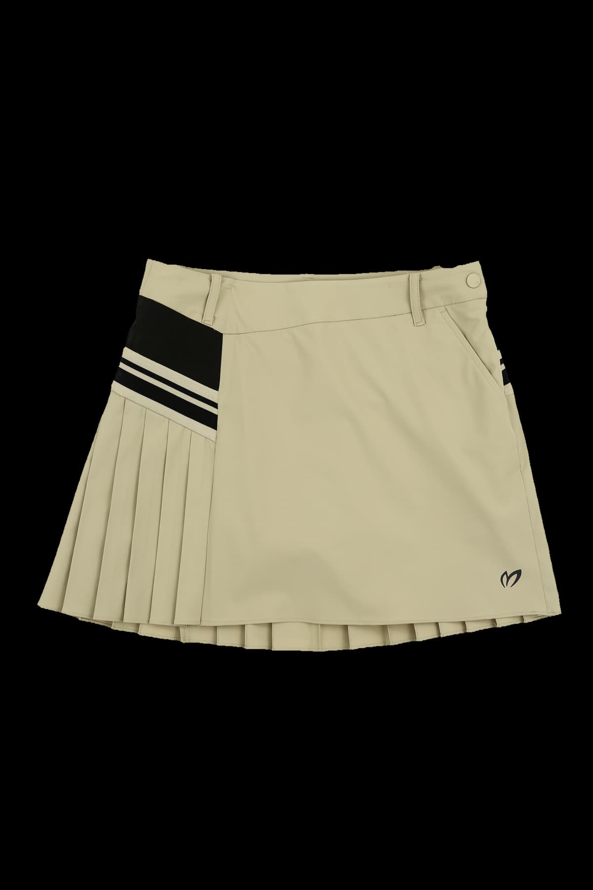 사선 플리츠 스커트