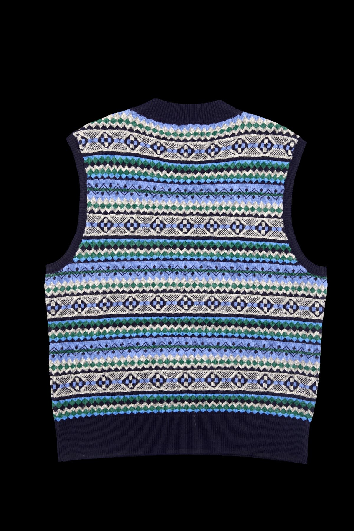 [남성]버버리 패턴 브이넥 베스트