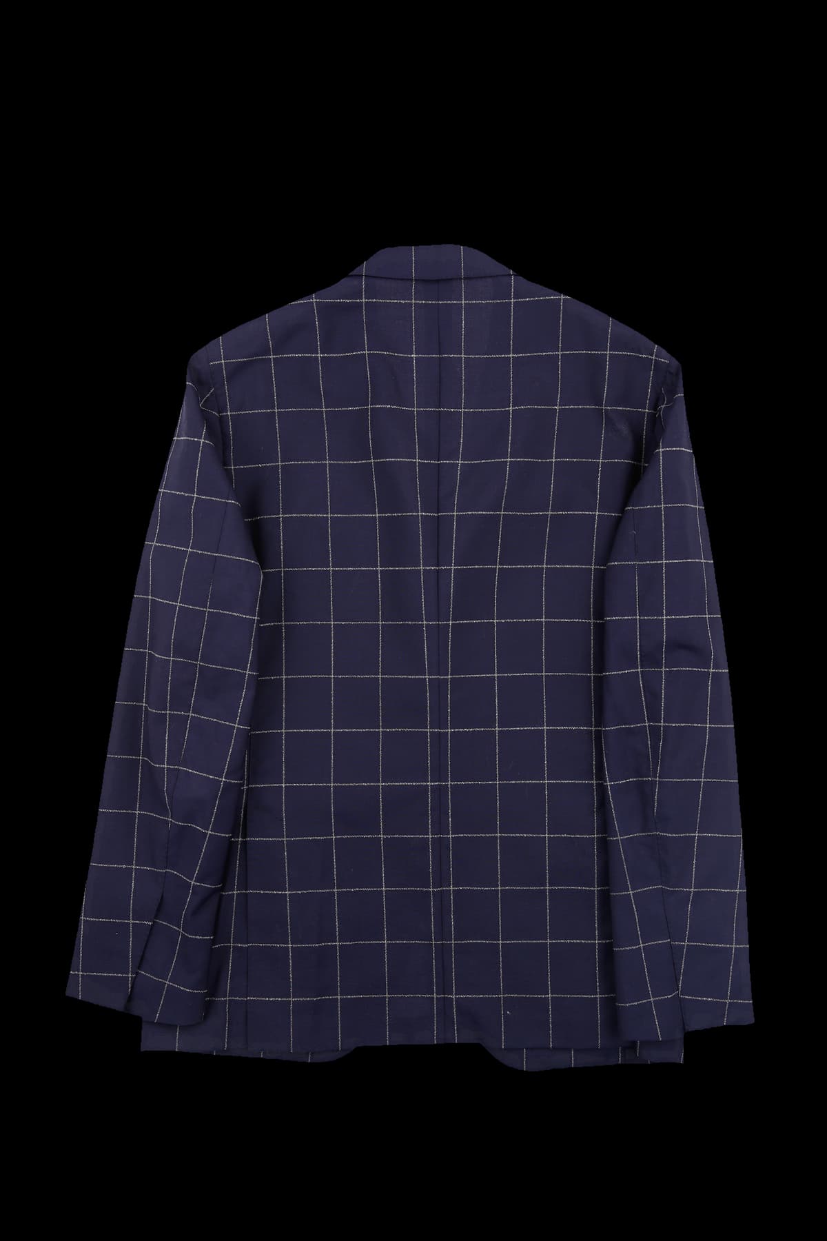 [남성]네이비 격자 패턴 자켓