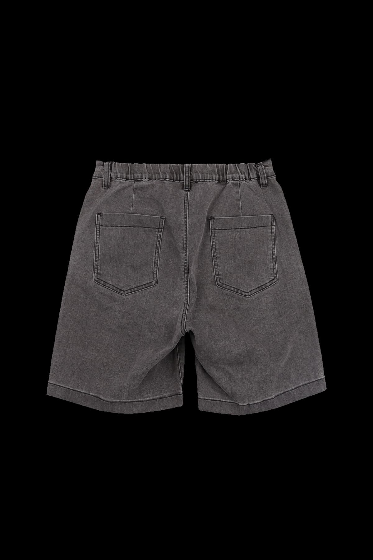  레터링 자수 데님 쇼츠