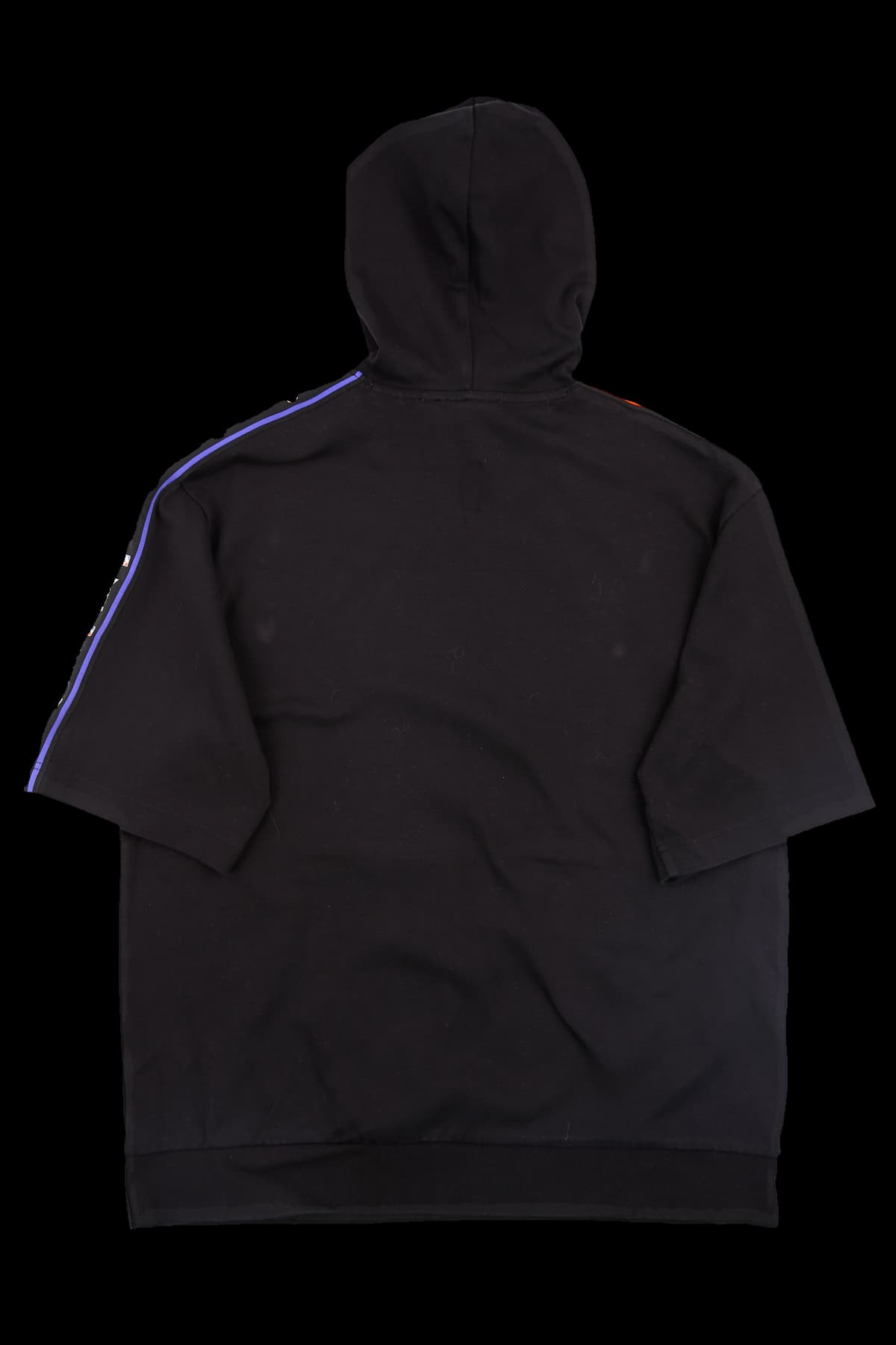 로고 밴드 후드 반팔 티셔츠