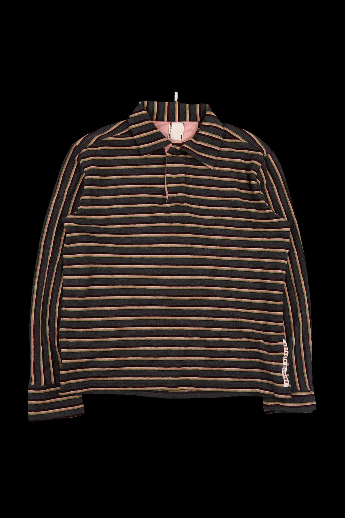 [남성] 스트라이프 카라 긴팔 티셔츠