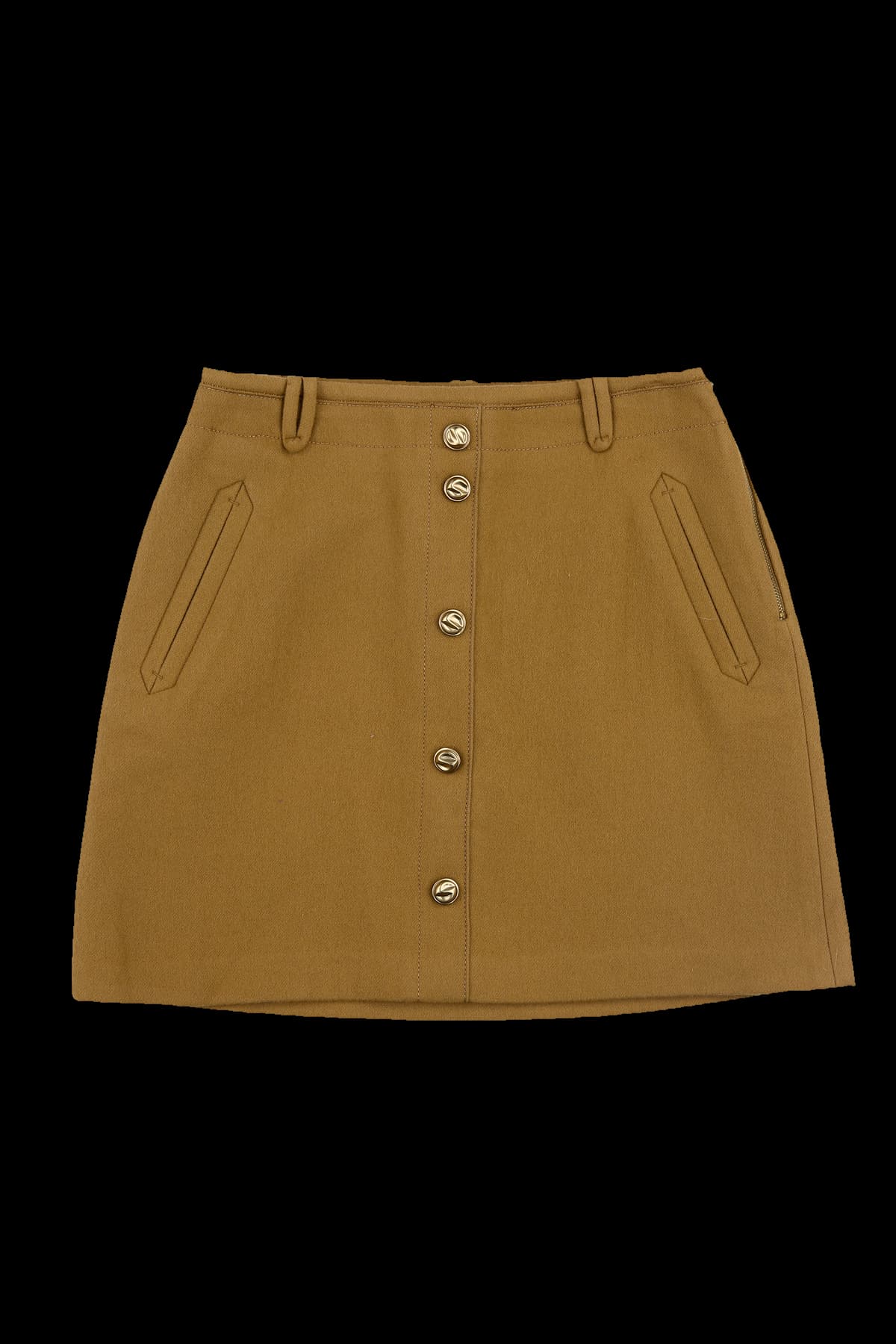 [새상품] 버튼 스커트