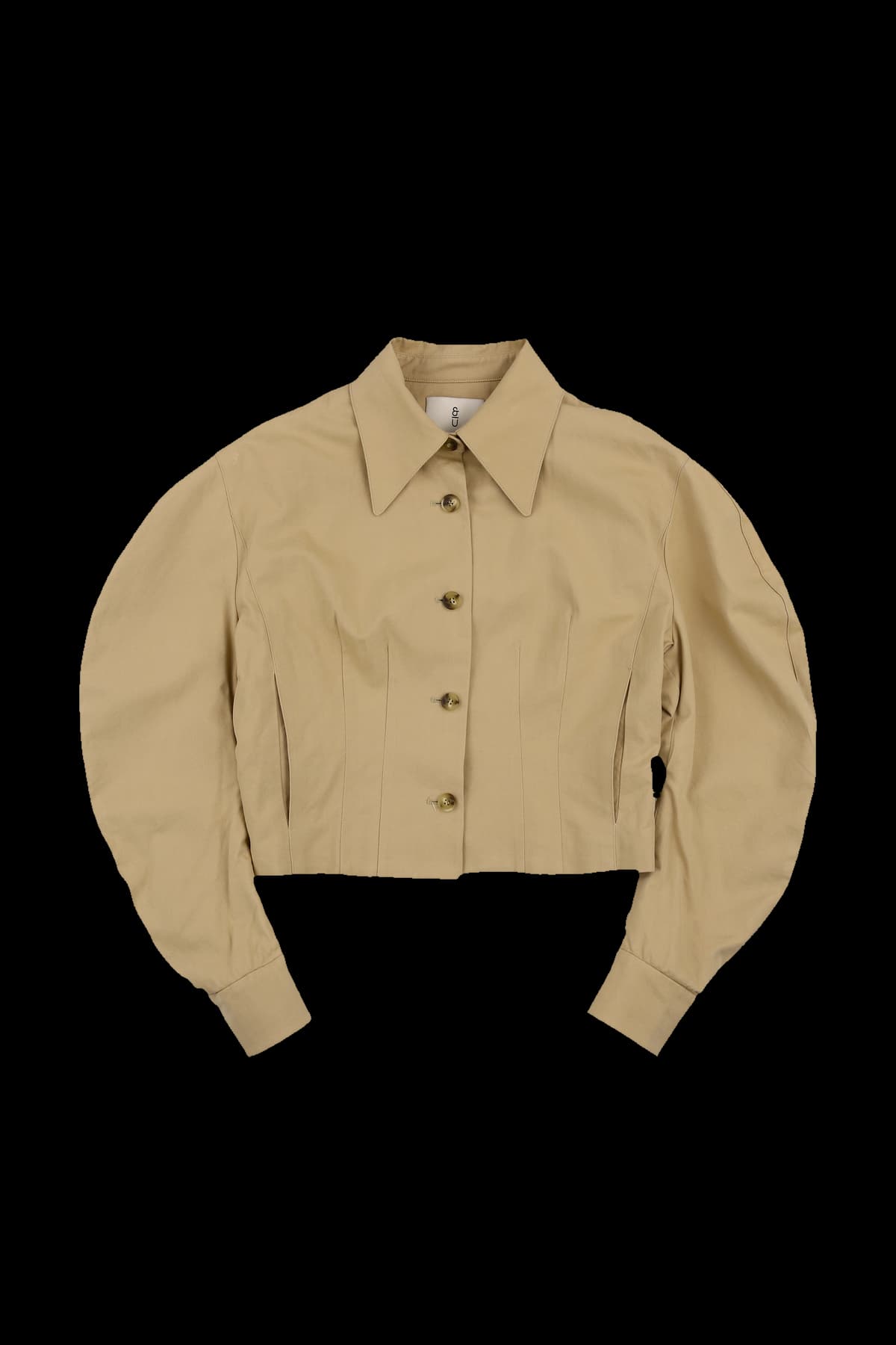 소매 배색 자켓