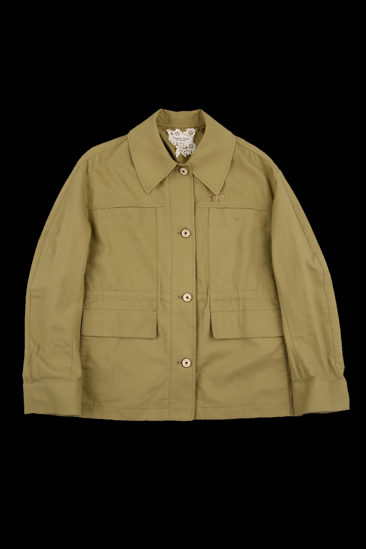 허리 스트링 자켓