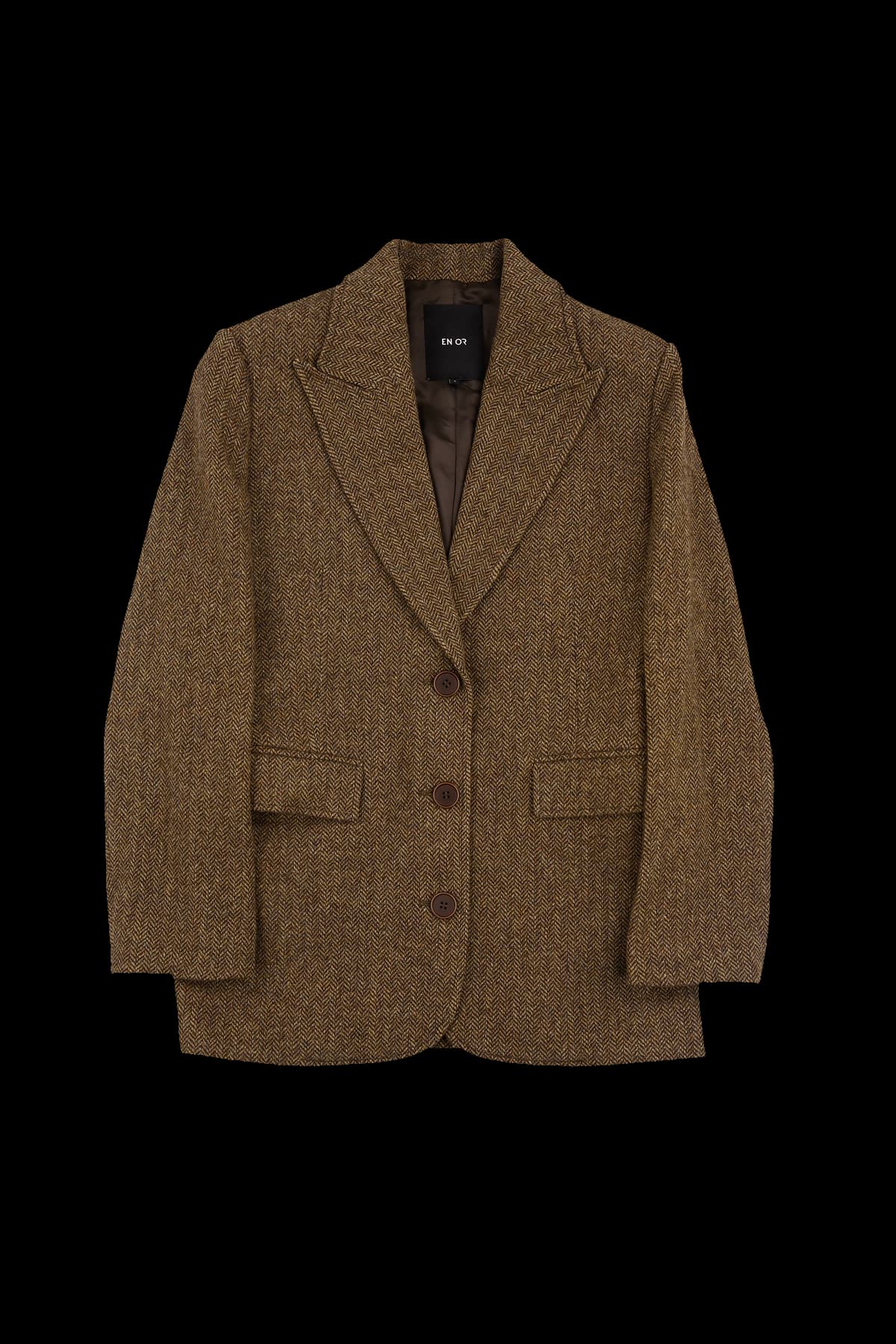 헤링본 쓰리버튼 자켓