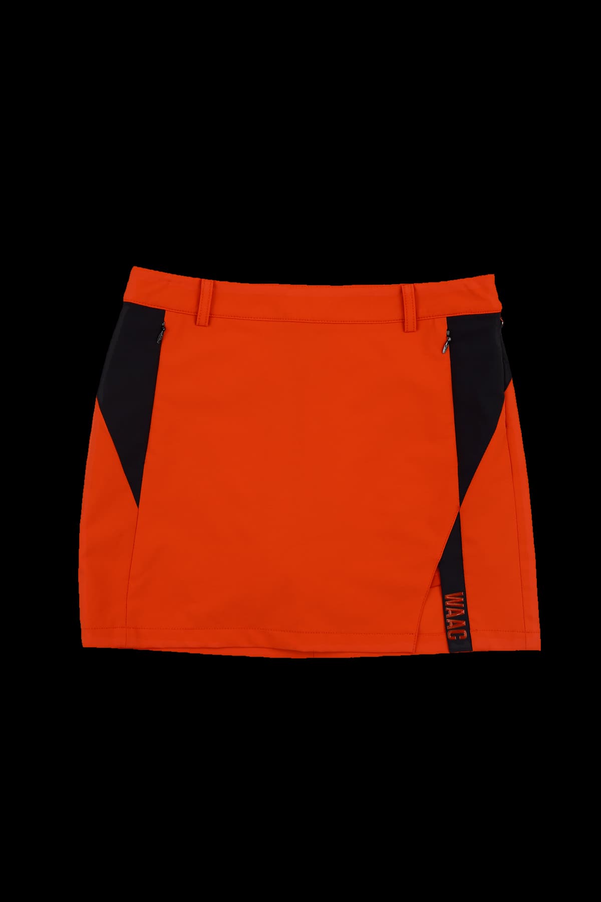 배색 트임 스커트