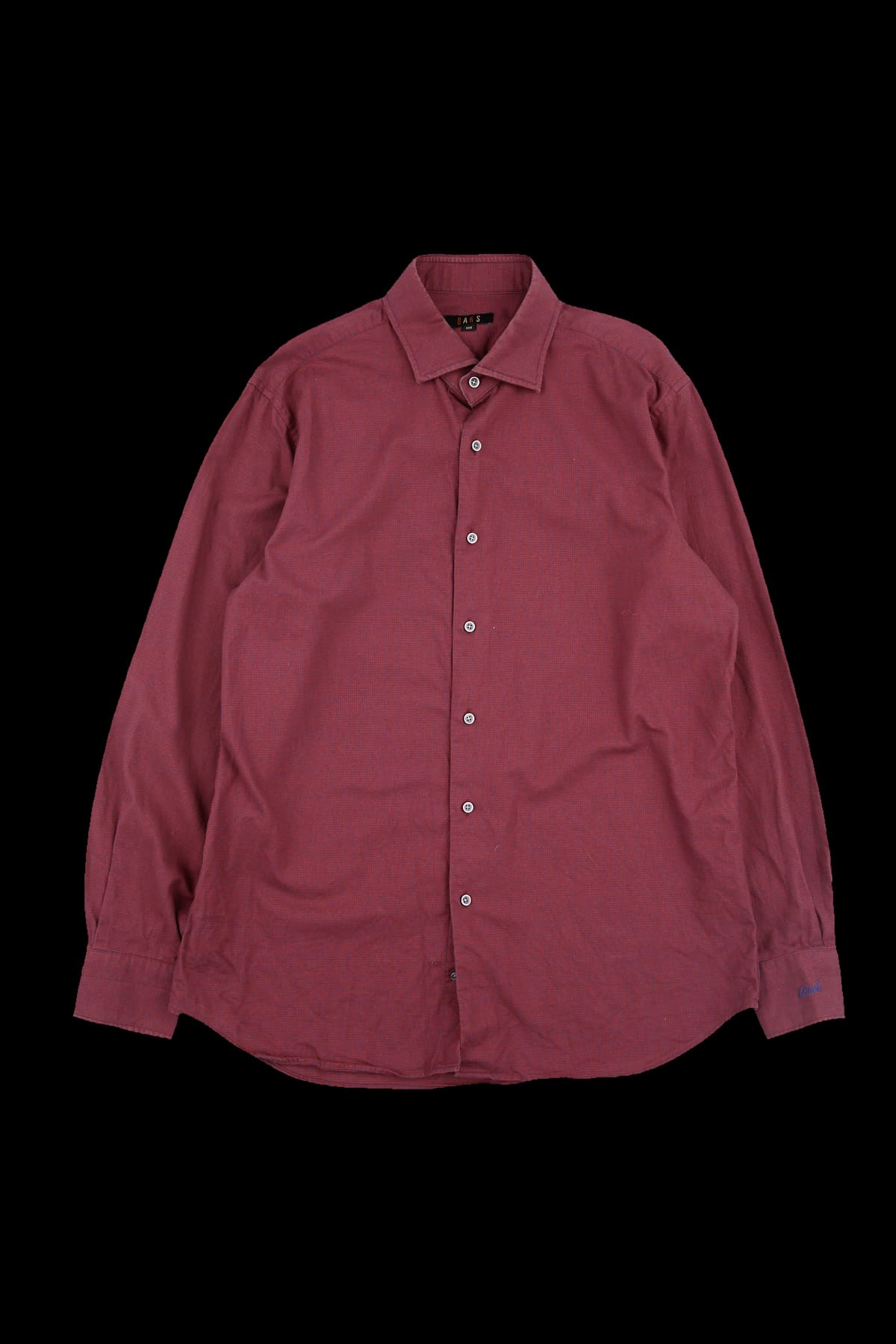 [남성]버건디 체크 셔츠