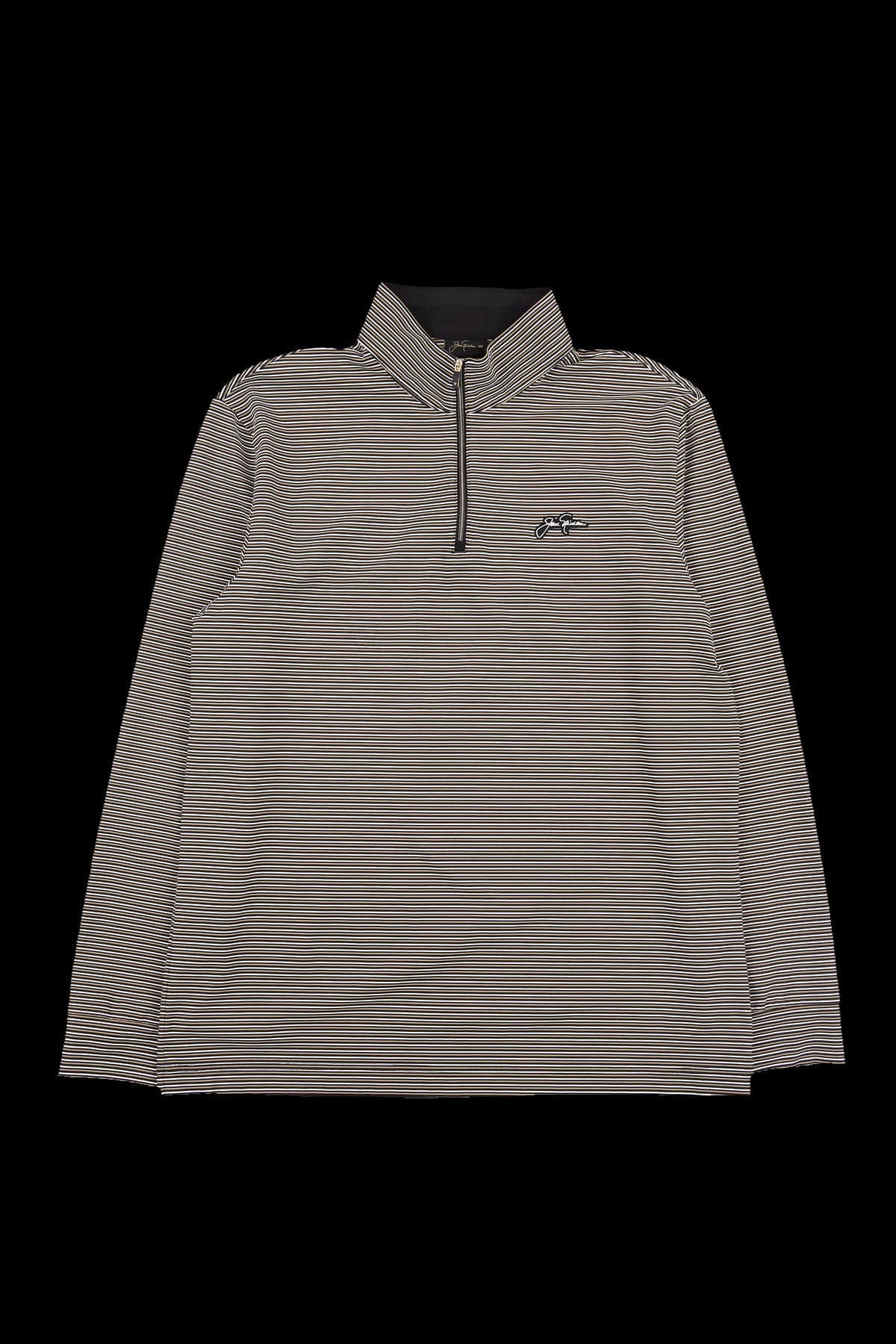 [남성] 스트라이프 하프집업 반팔 티셔츠