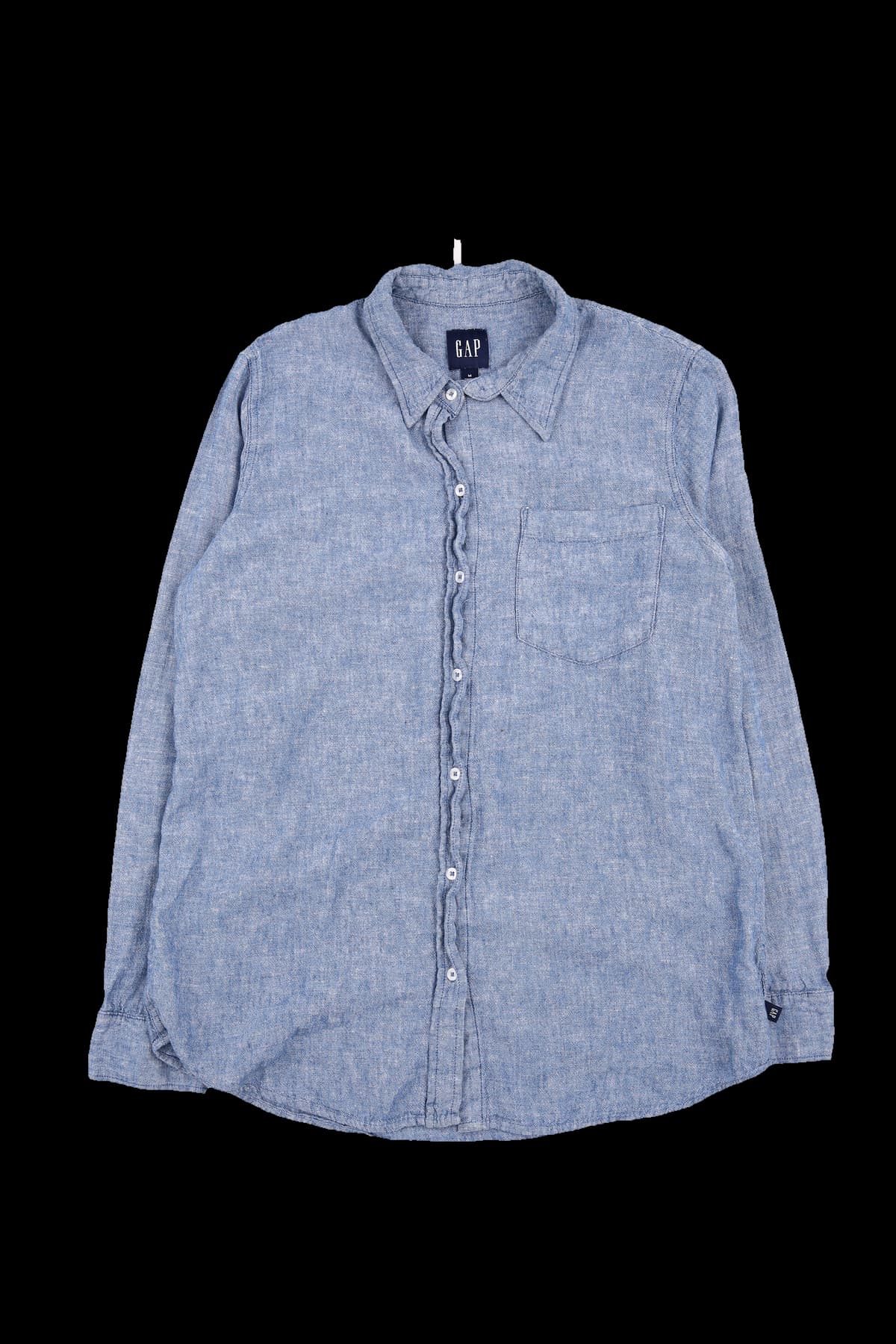 린넨 혼방 긴팔 셔츠