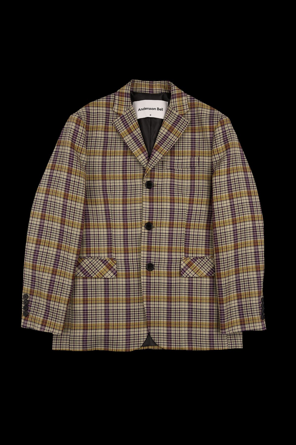 체크 쓰리버튼 자켓