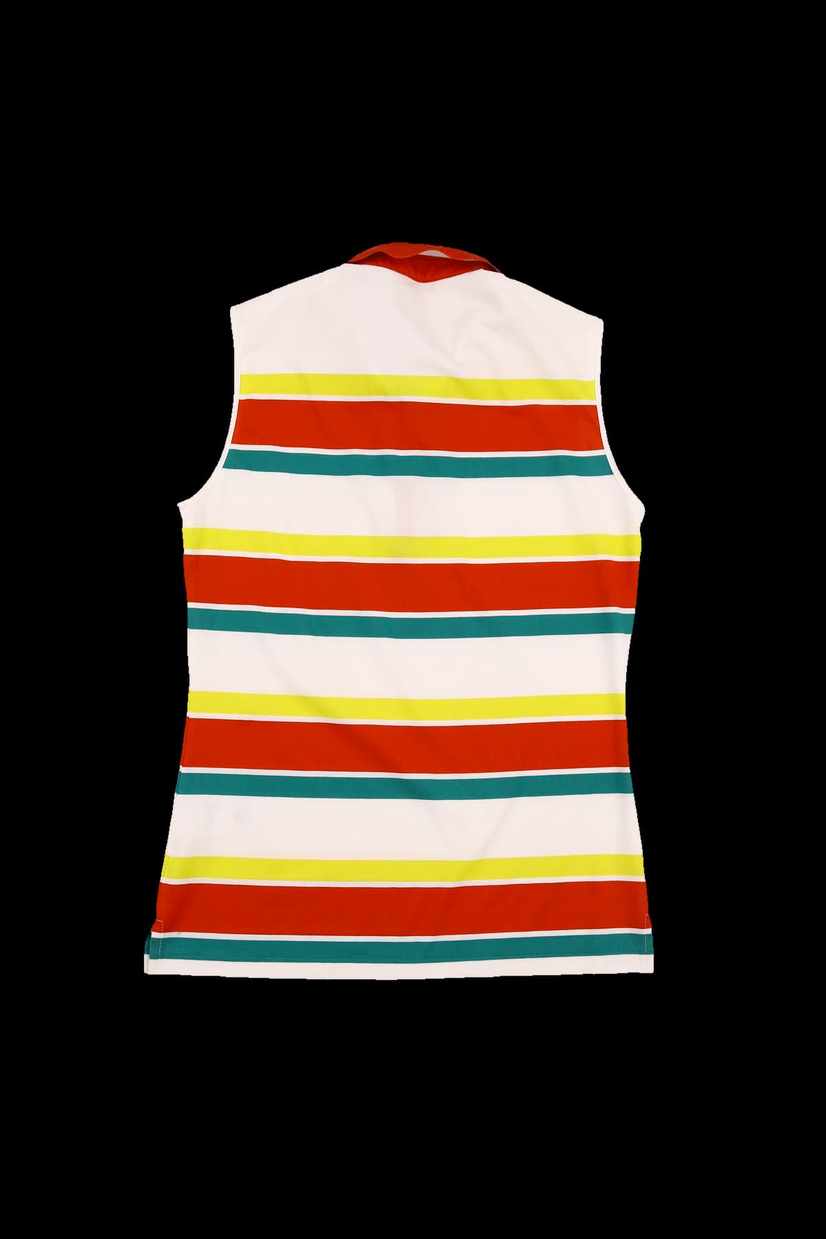 스트라이프 민소매 카라티