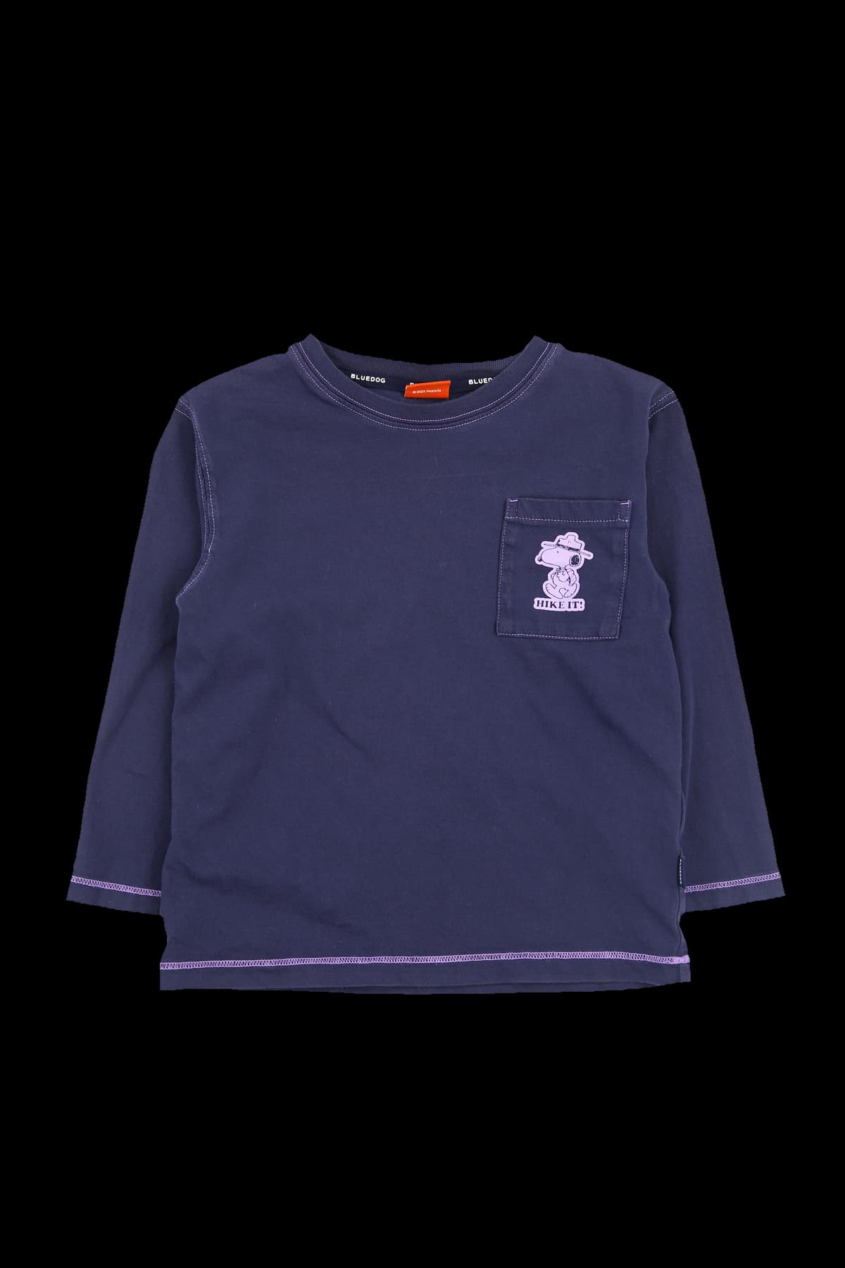 [키즈] PEANUTS 프린팅 포켓 긴팔 티셔츠