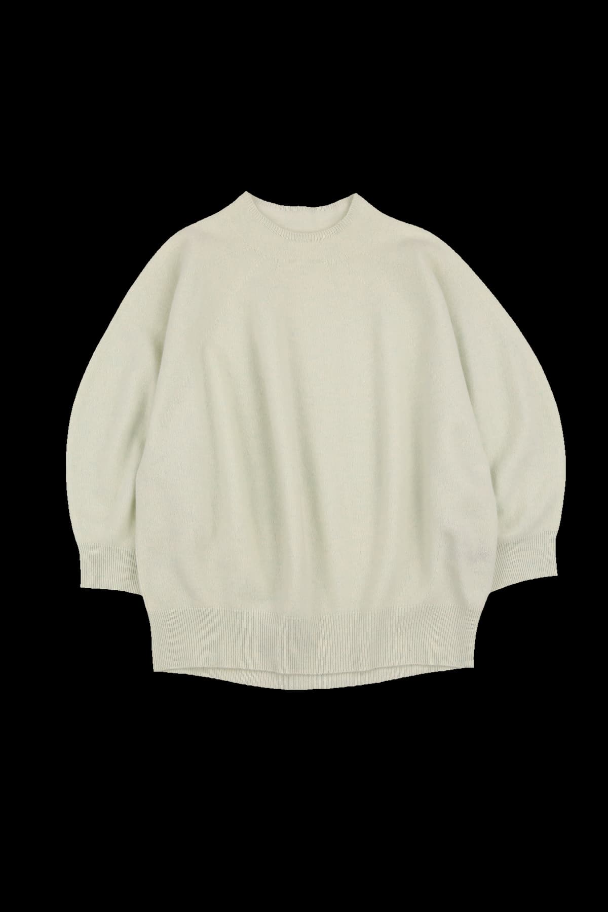 7부 하프넥 니트