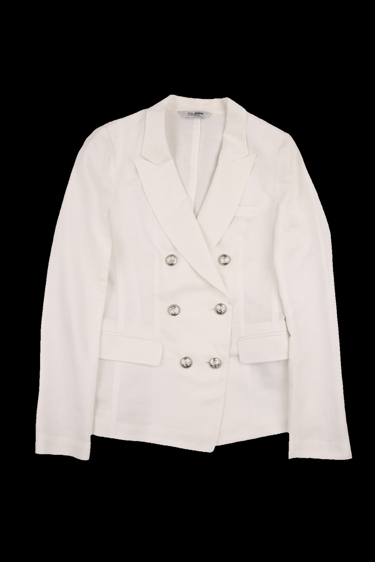 더블 버튼 린넨 자켓 