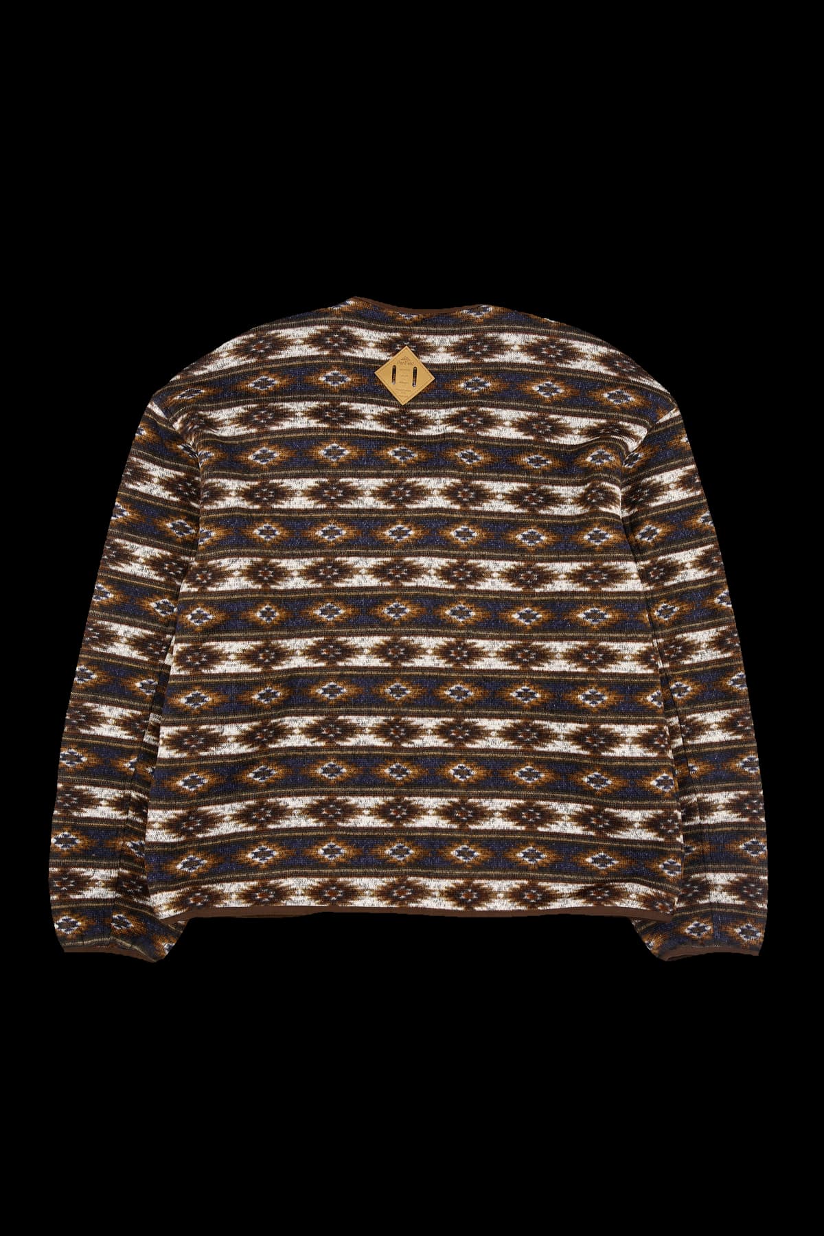 패턴 폴리스 가디건 