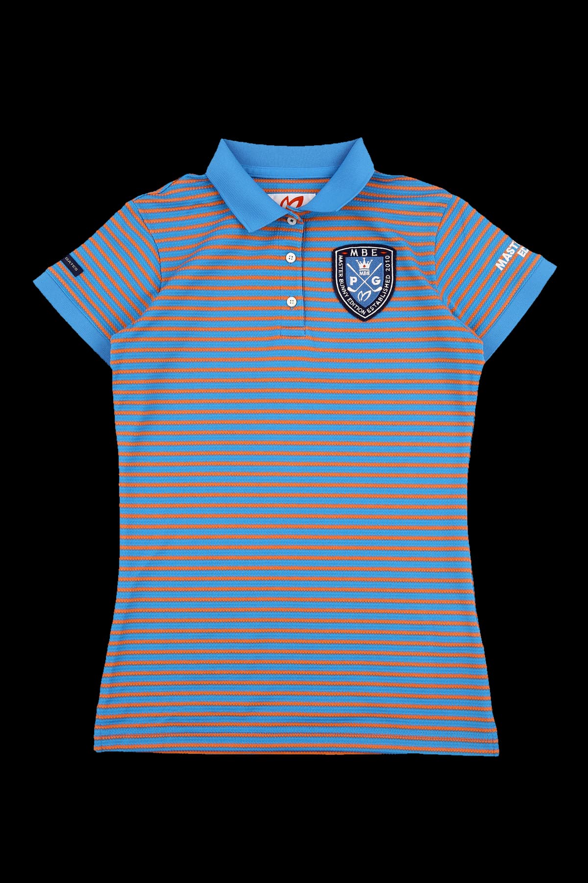 스트라이프 반팔 카라 티셔츠