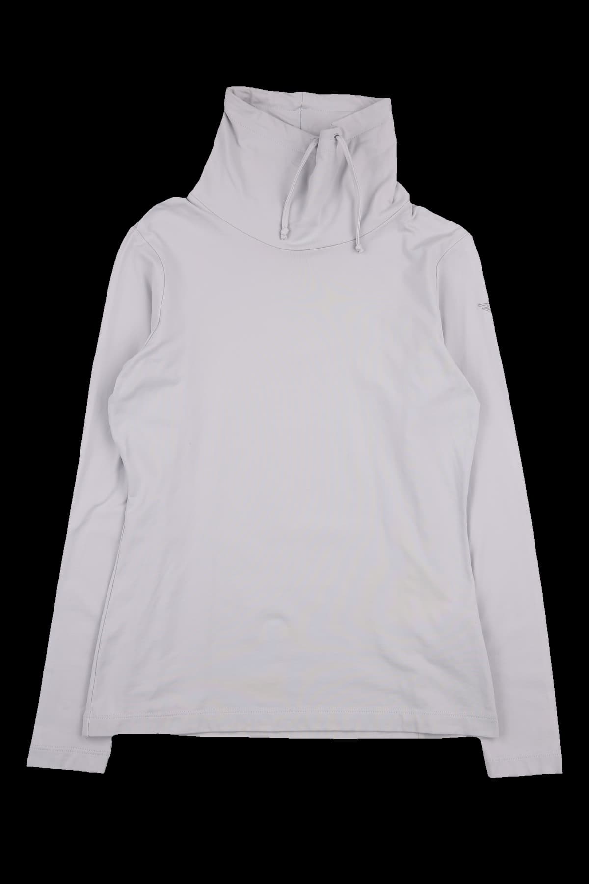 하이넥 스트링 긴팔 티셔츠