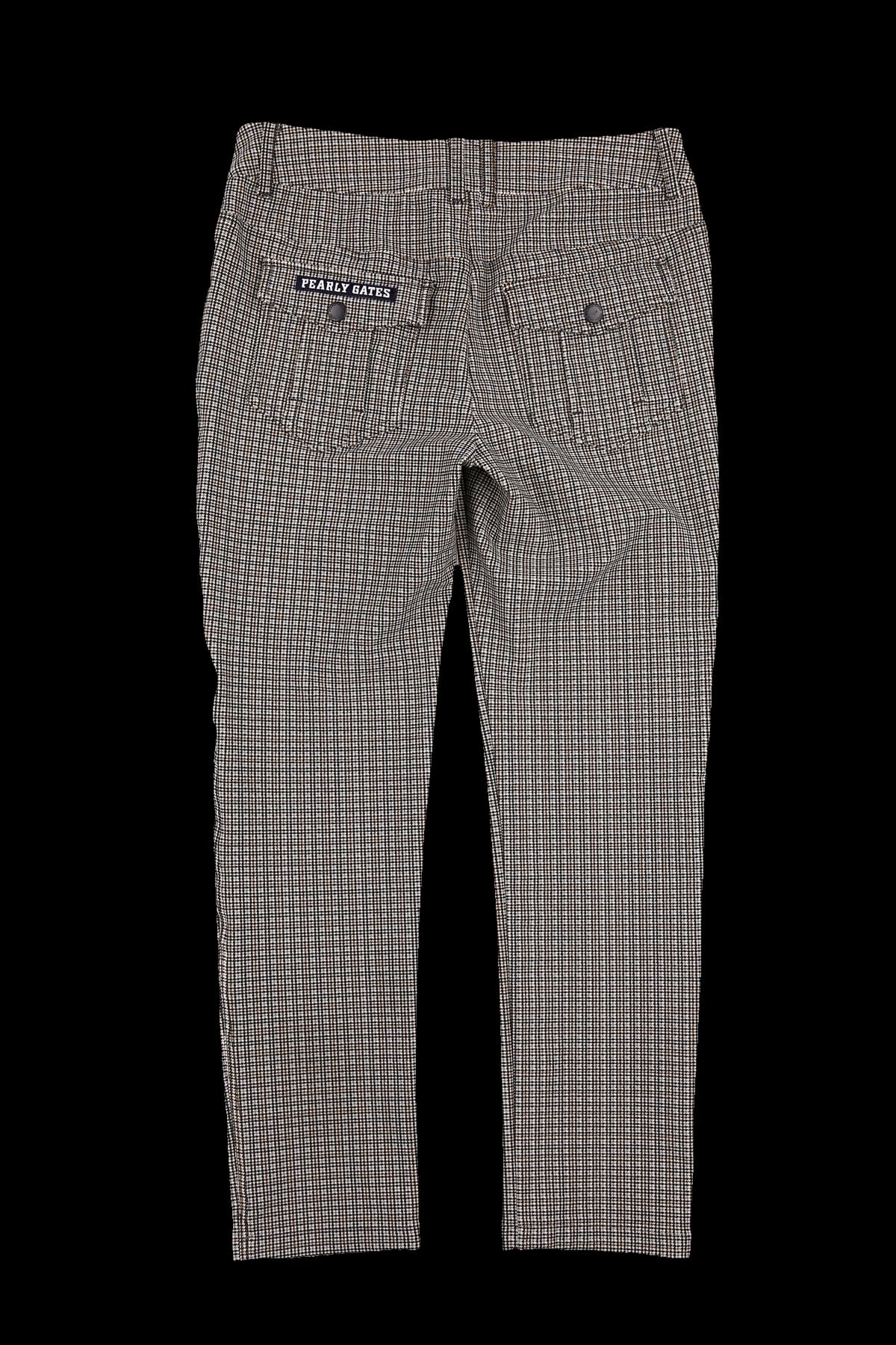  체크 지퍼 포인트 팬츠