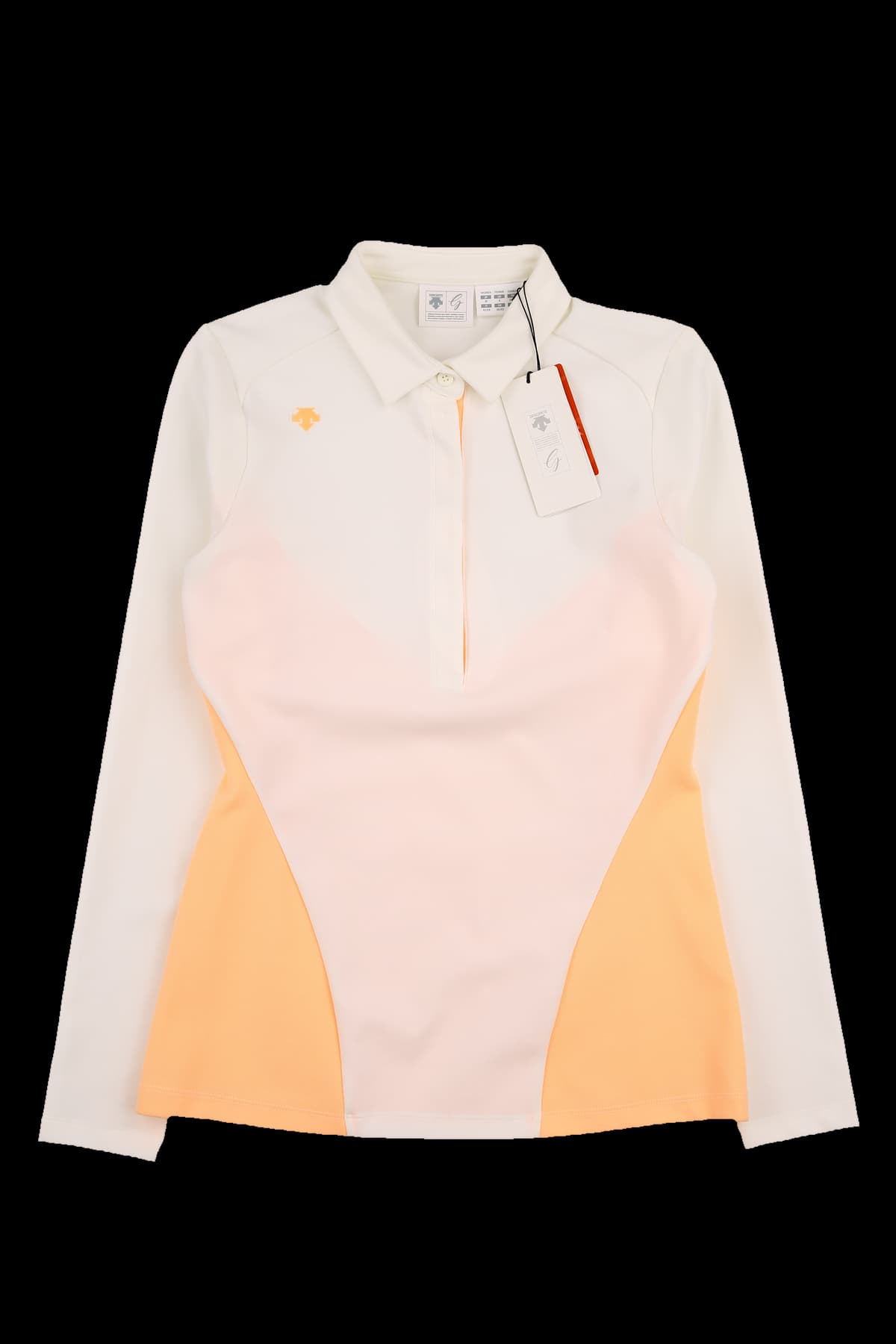 [새상품]네온 포인트 배색 카라티