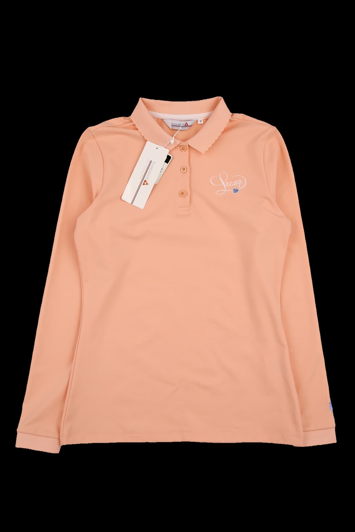 [새상품]피치핑크 반집업 카라 티셔츠