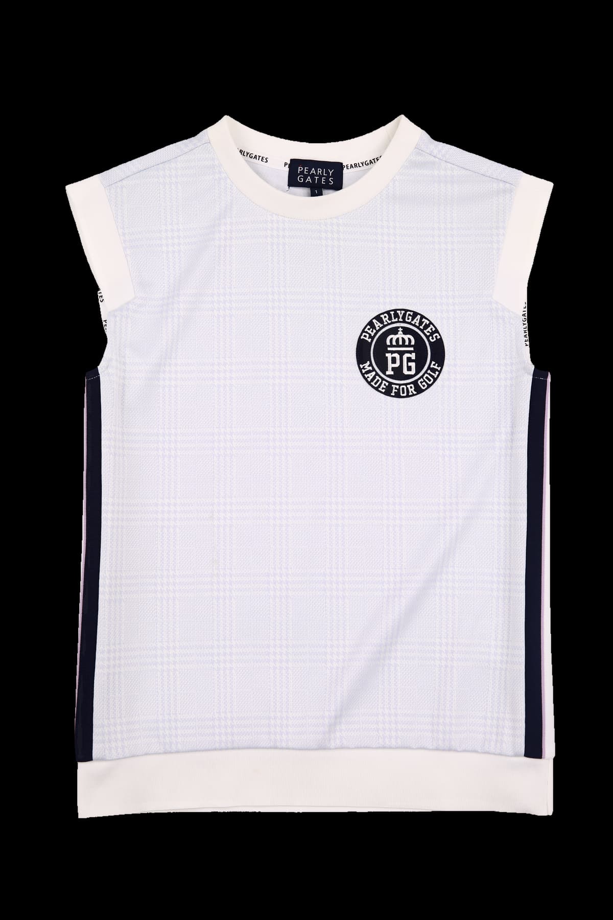 체크 배색 베스트