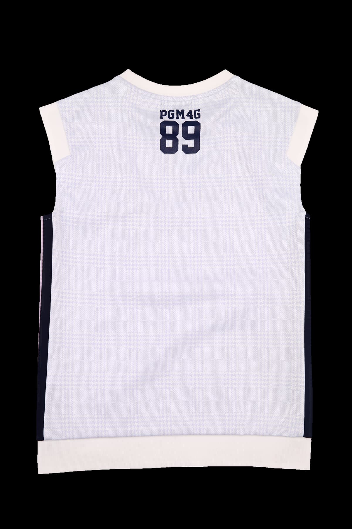 체크 배색 베스트