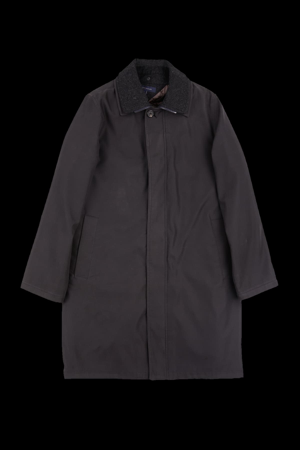 [남성] 이중 큍티드 롱 코트